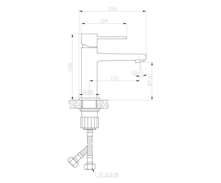 Bateria umywalkowa Invena Glamour BU-02-004-V - 2