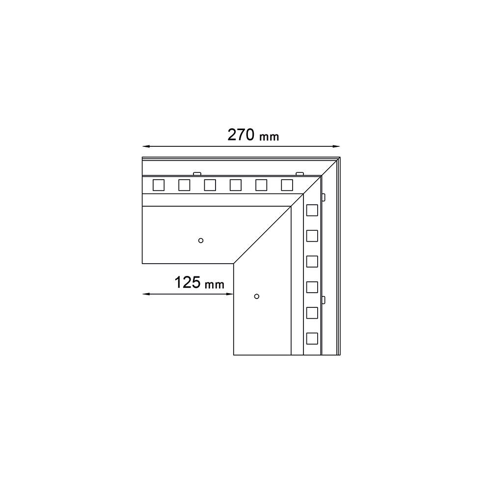 Narożnik zewnętrzny Renoplast W20 90 brąz - 2