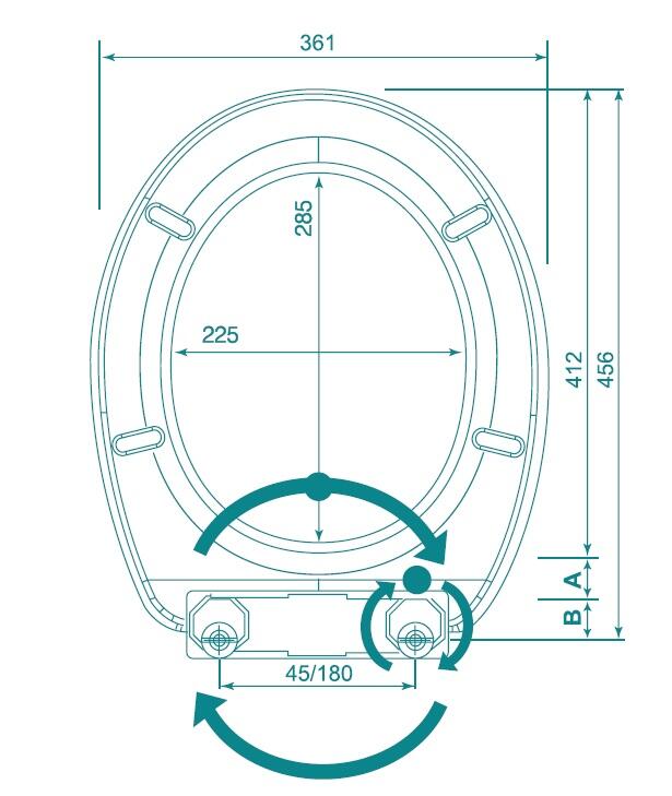 Deska WC Bisk Iris  - 2