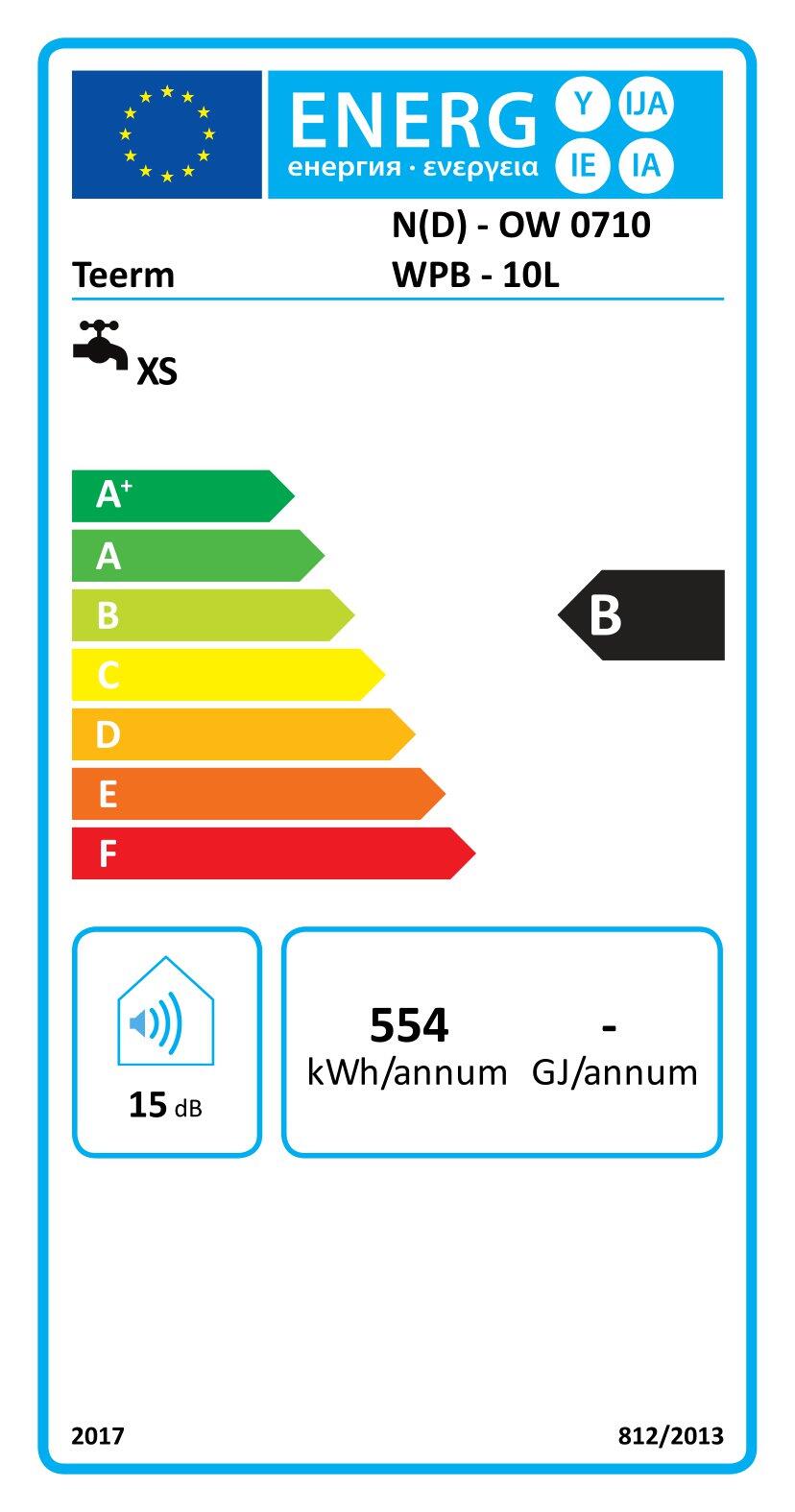 Elektryczny ogrzewacz wody Teerm N(D) 10 l, podumywalkowy - 2