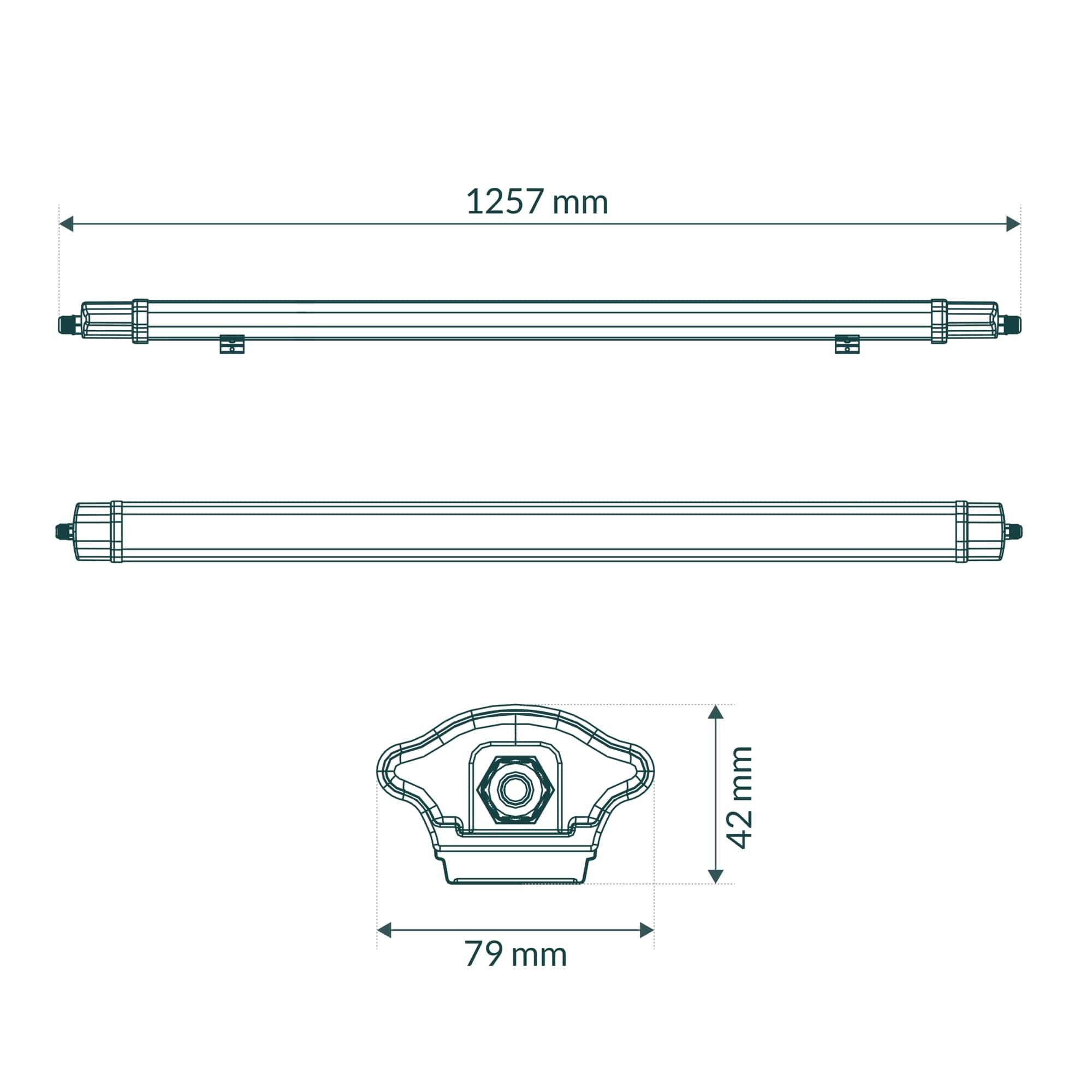 Oprawa zintegrowana LED SEVA 120CM 36W 5400LM 4000K IP65 - 3