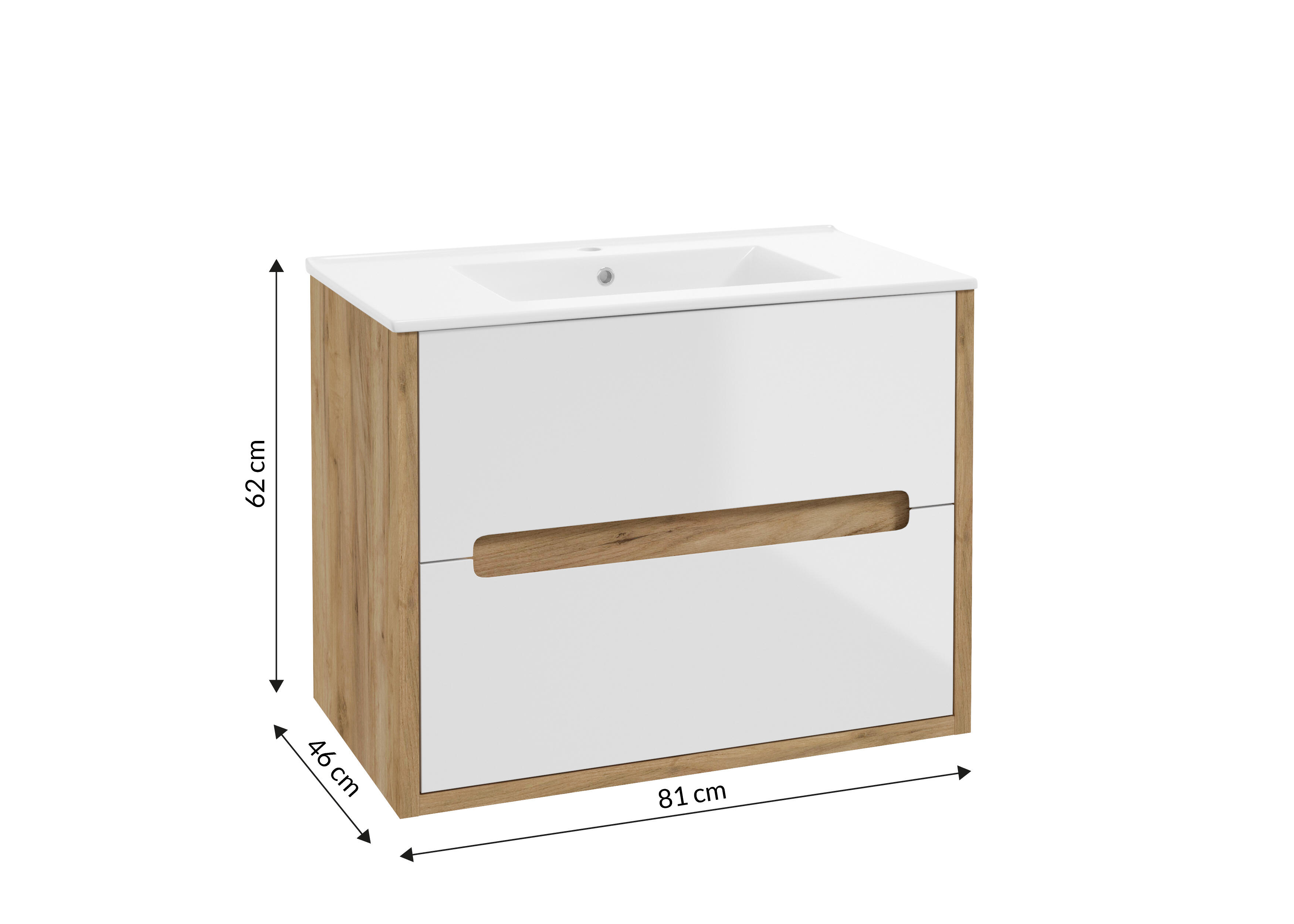Szafka pod umywalkę Nobu 80 cm - 3