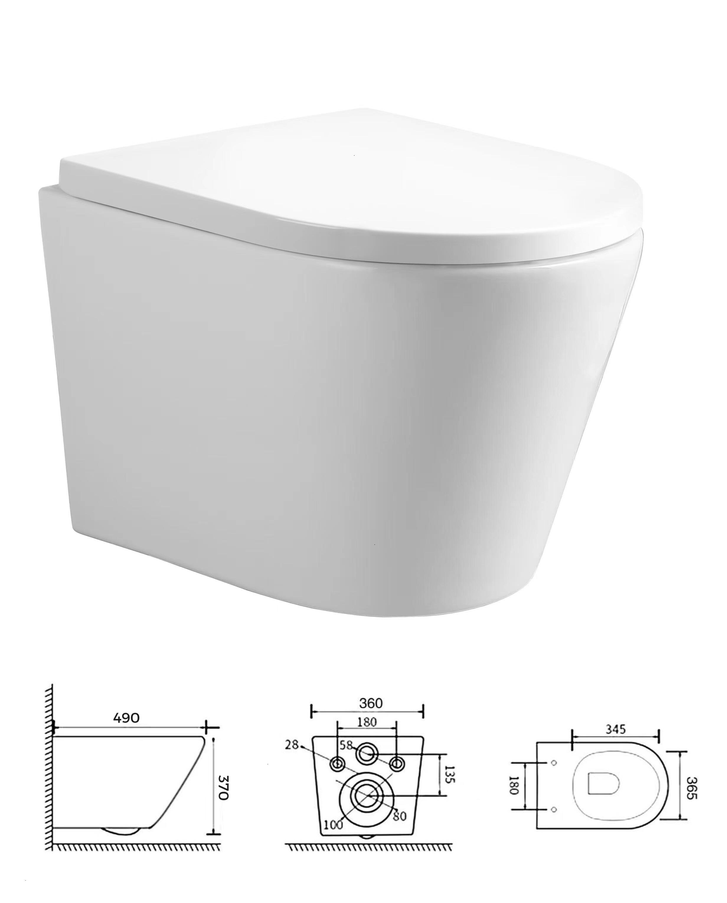 Miska WC wisząca Aveeo Boden II z deską wolnoopadającą - 2