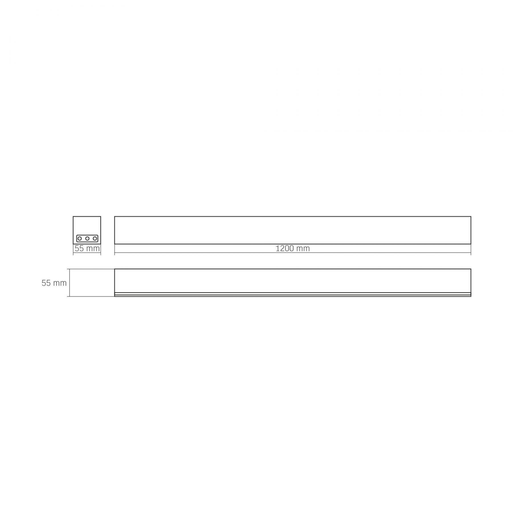 Lampa Liniowa LED 50W 5000K 1,2m czarna - 4