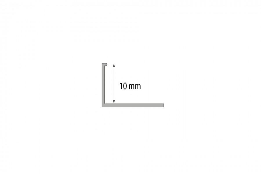 Profil ozdobny do glazury 10 mm PV 250 cm Biały mat RAL 9003 CEZAR - 3