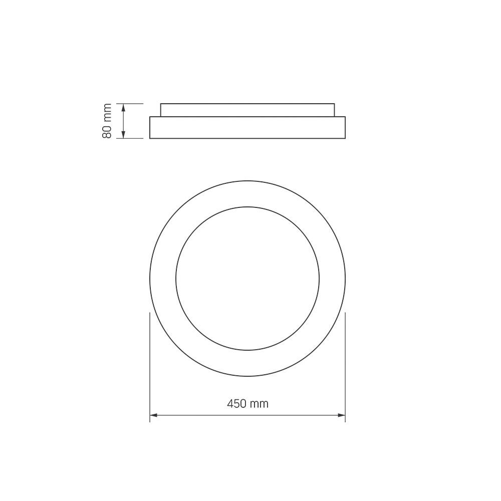 Plafon LED Edge 72W 6100Lm 2700-6000K IP20 biały - 4