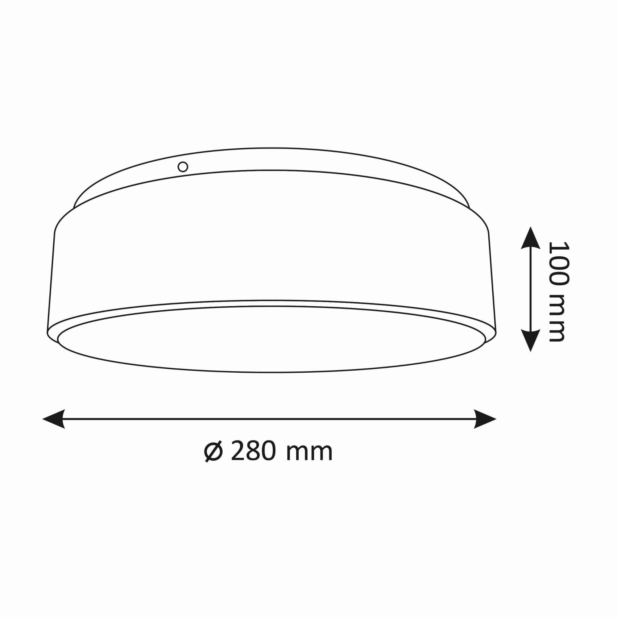 Plafon LED Rene 15W 1600 lm, czarny - 3