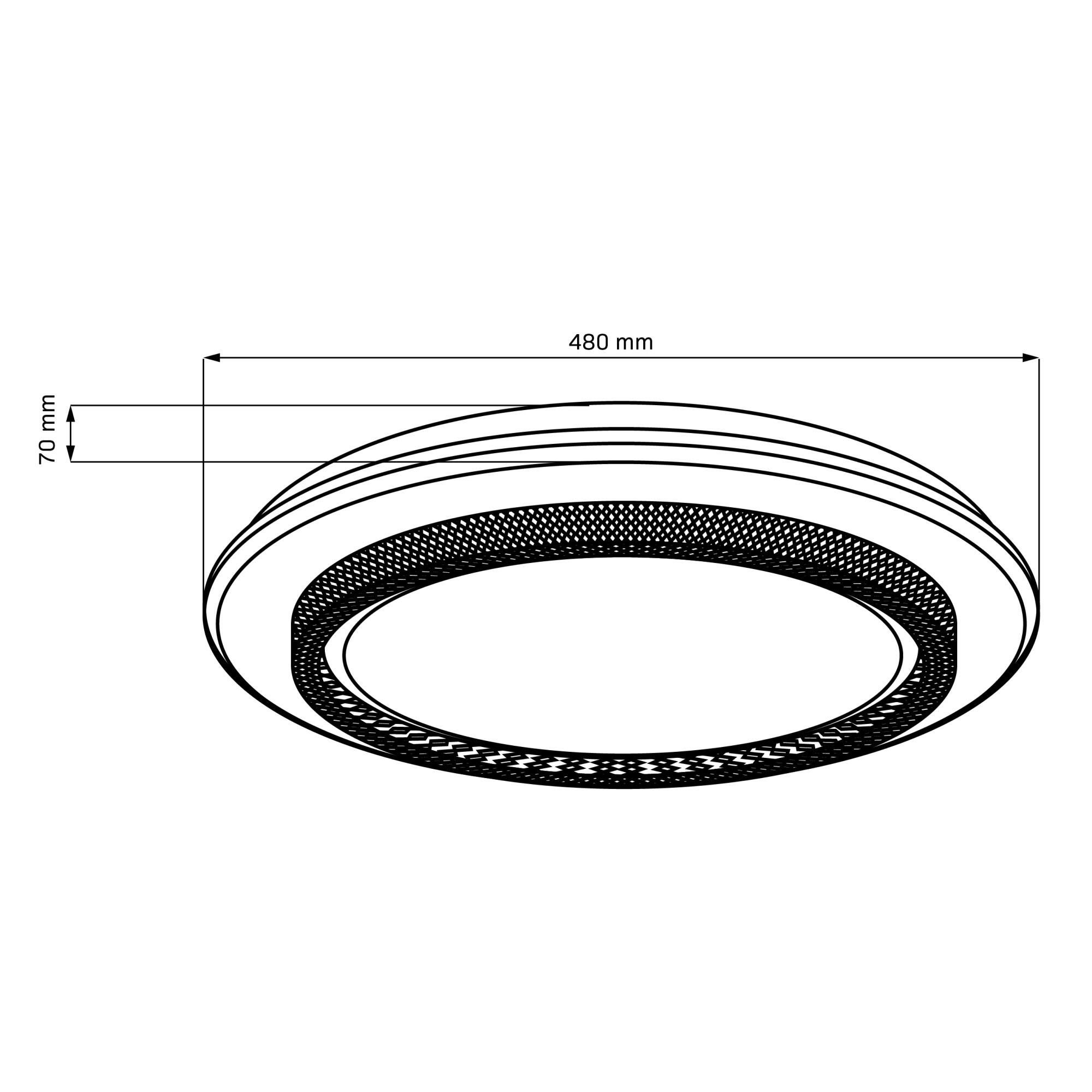 Plafon LED Adela 72W 8000lm, z pilotem - 5