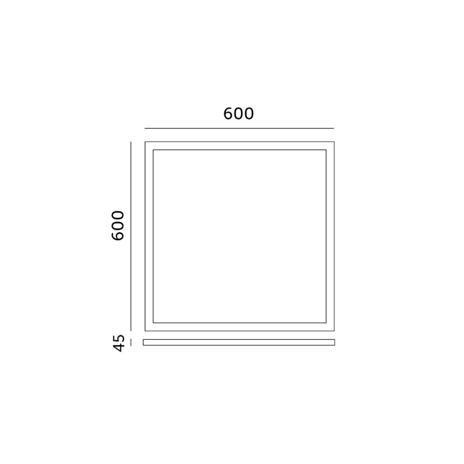 Rama do panelu LED 60x60cm klik, biała - 5