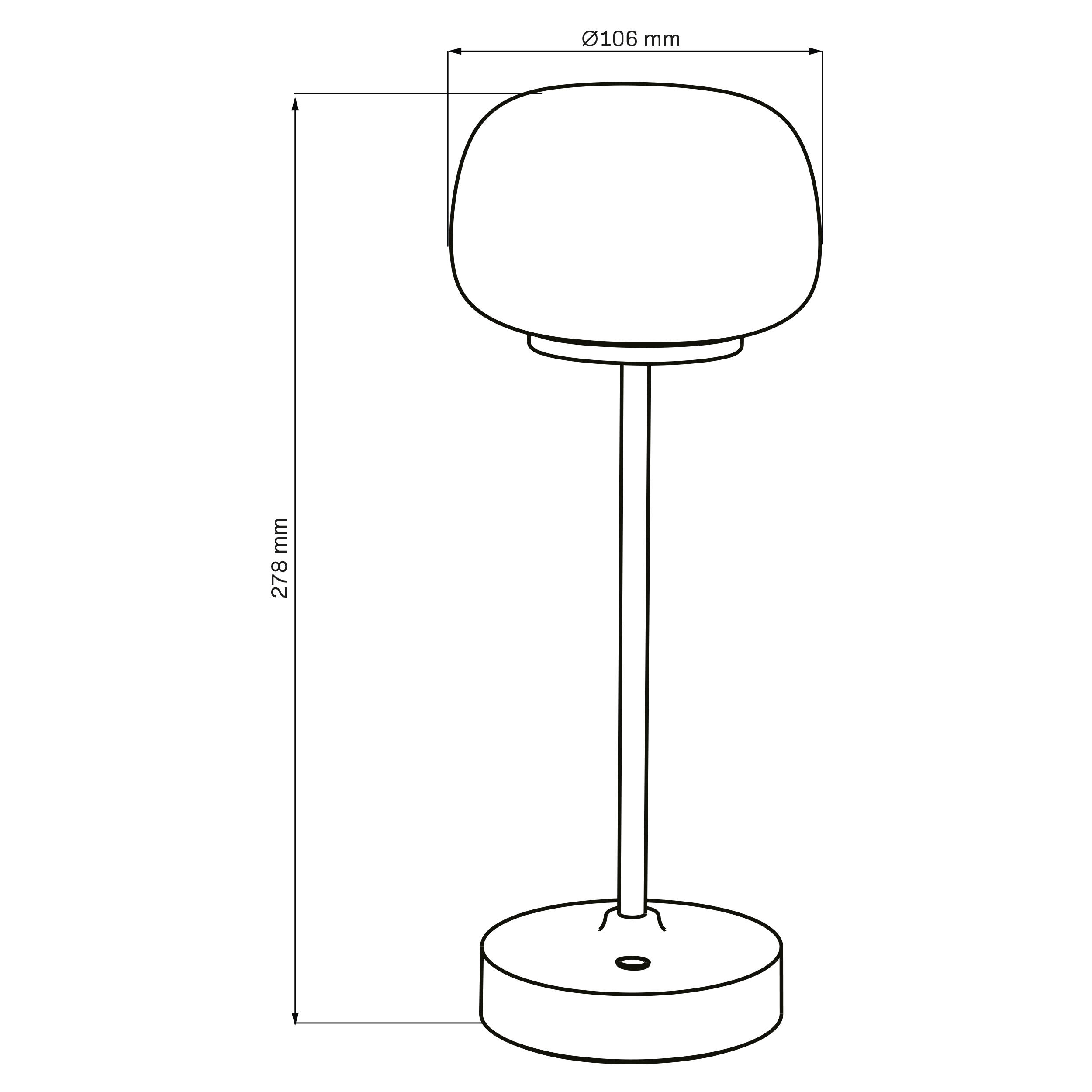 Lampka stołowa LED Rimini, czarna - 3