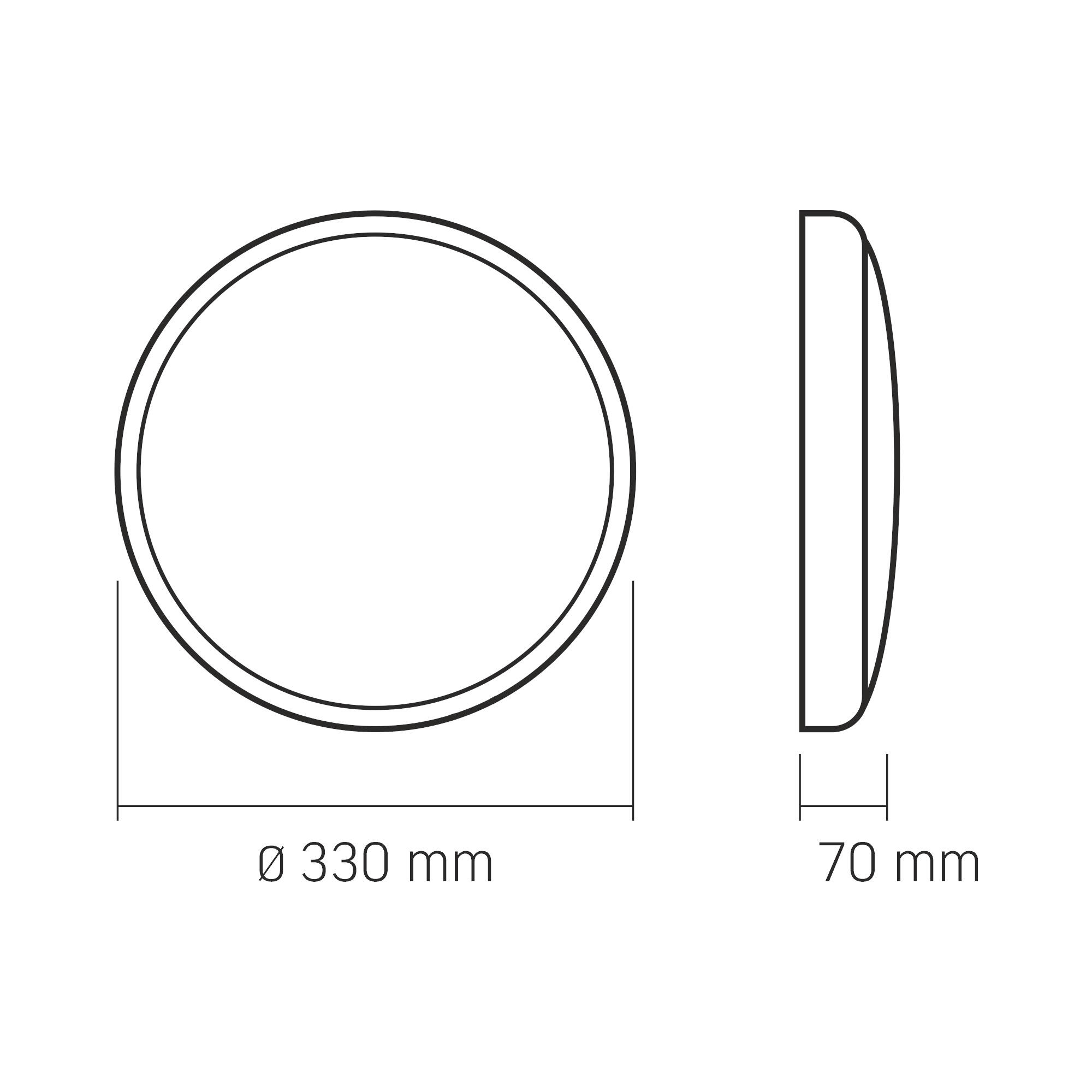 Plafon LED VL-CLR-300-2 15-30W 3200lm IP44 MVS - 5