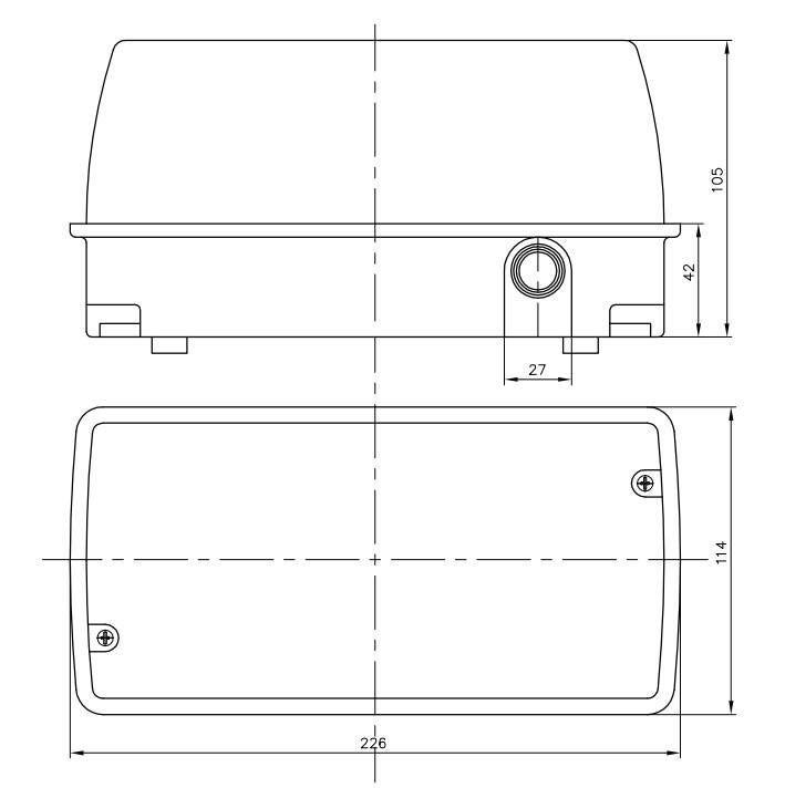 Oprawa Sezar 60W E27 IP44 biała - 2