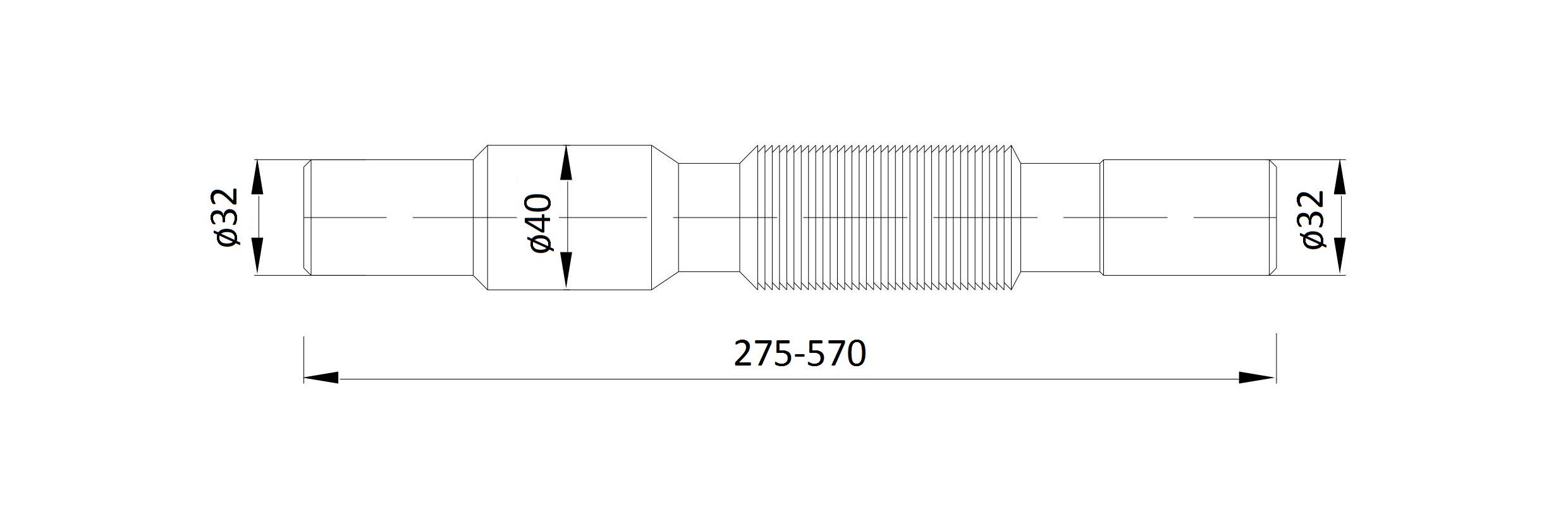 Złącze wieloredukcyjne Coflex 32 mm dł. 27-50 cm - 2