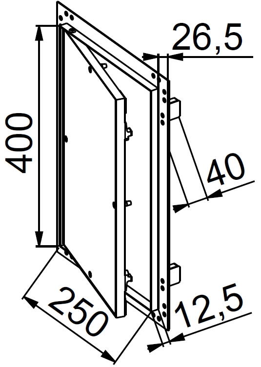 Klapa rewizyjna 25x40x1.25 - 2