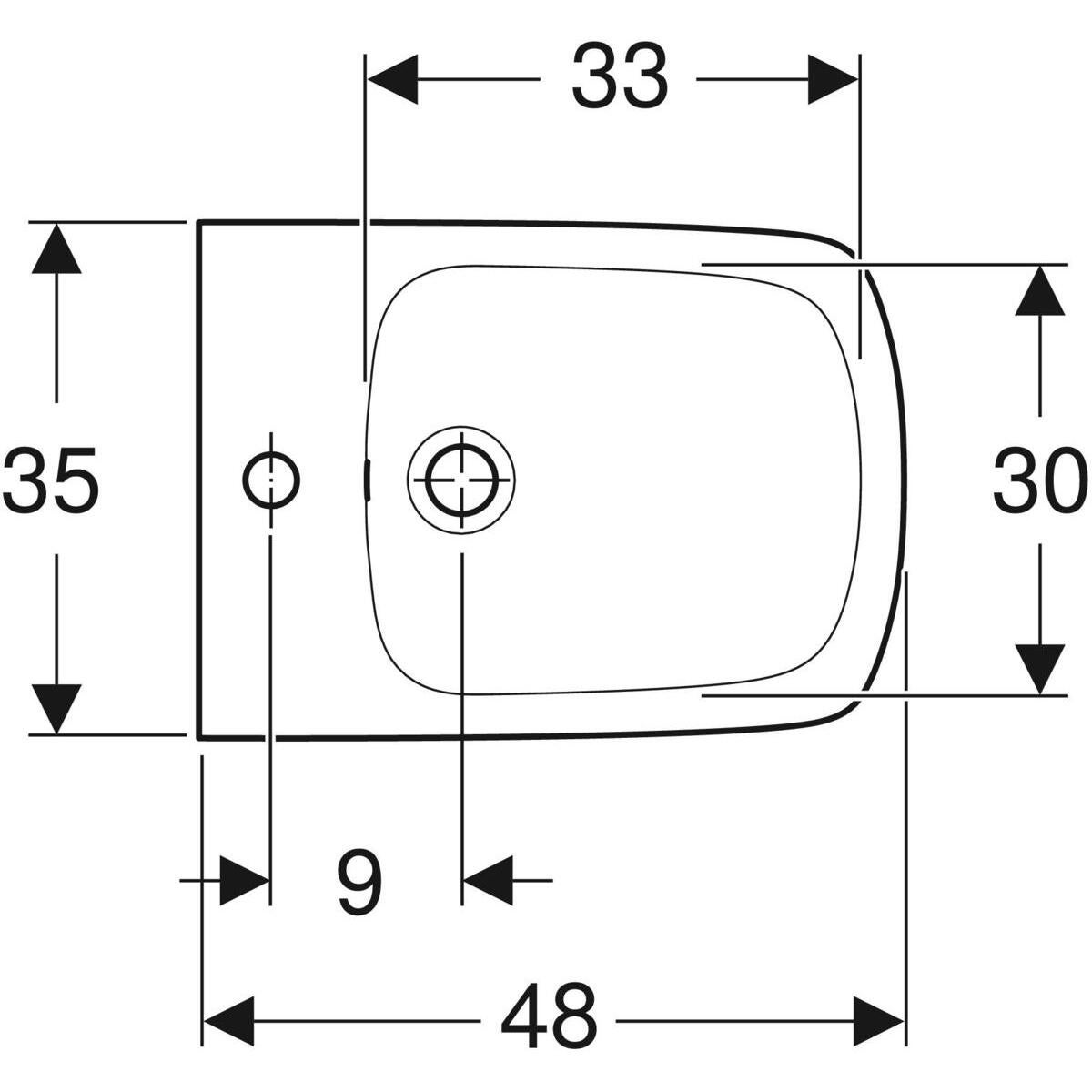Bidet wiszący Geberit Selnova Compact 500.272.01.7 - 2