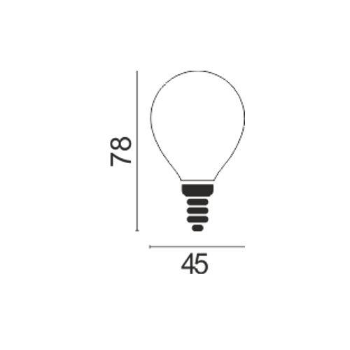 Żarówka LED E14 kulka 4,2W 470lm 4000K - 2