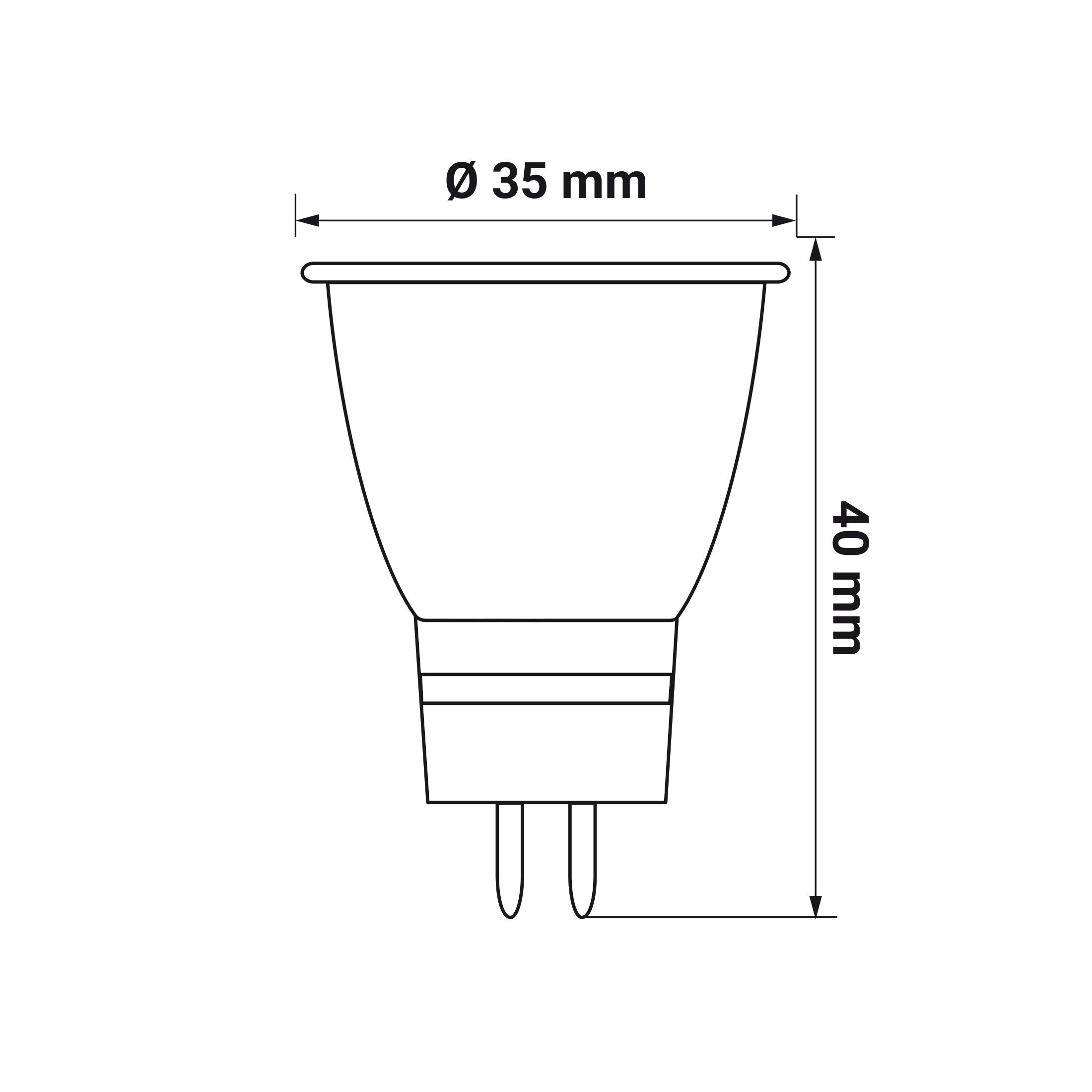 Żarówka LED GU5.3 MR11 12V 1,8W 130lm 6500k - 4
