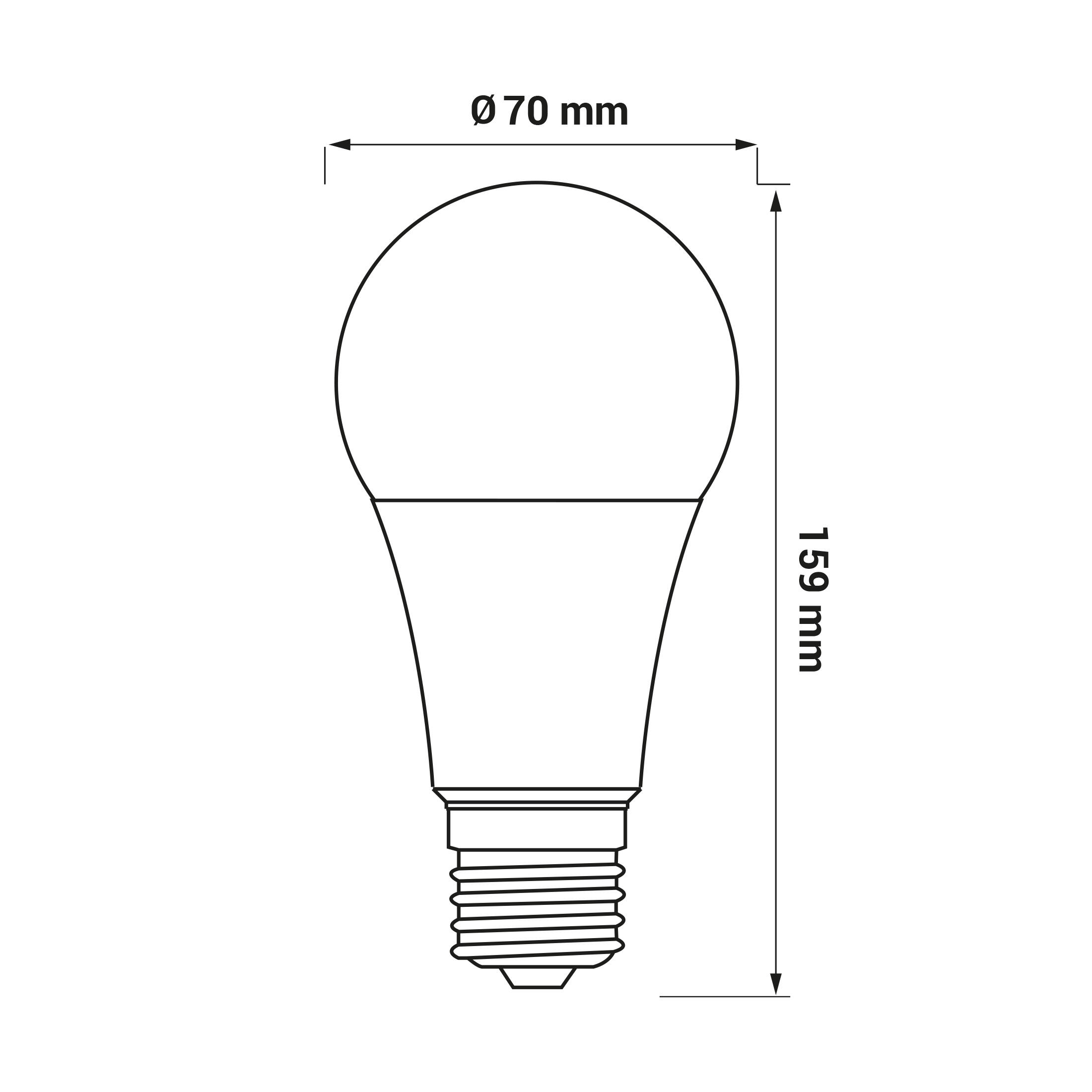 Żarówka LED E27 A60 19W 2200lm 6500K - 4