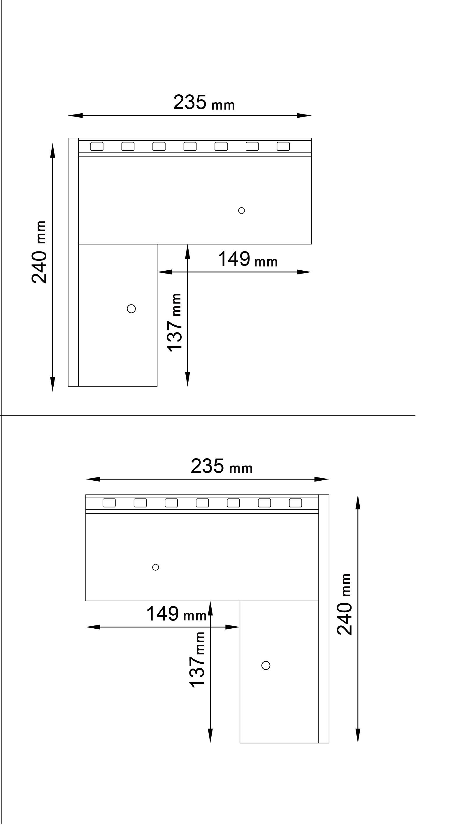 Narożnik cokołowy wewnętrzny Renoplast C2 90  st. grafit - 2