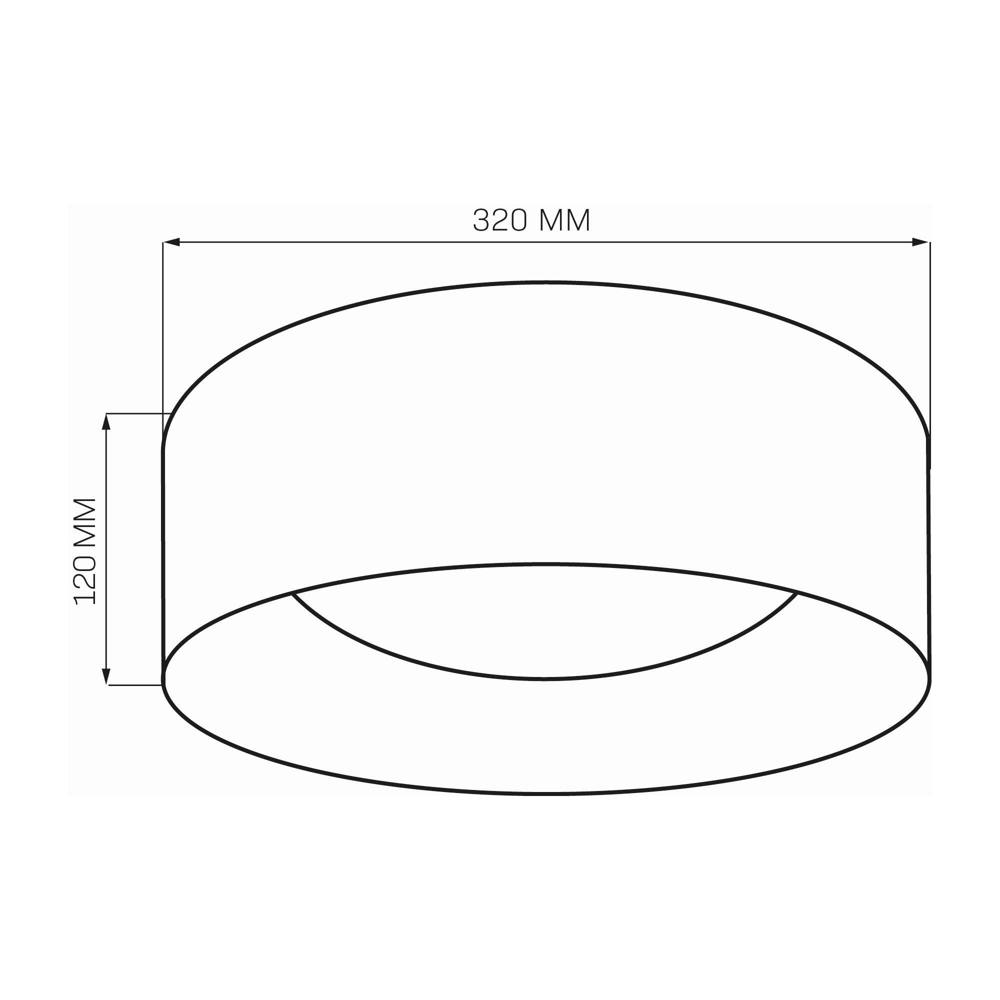 Plafon LED Tuluza 18W 1850lm, biało-złoty - 6
