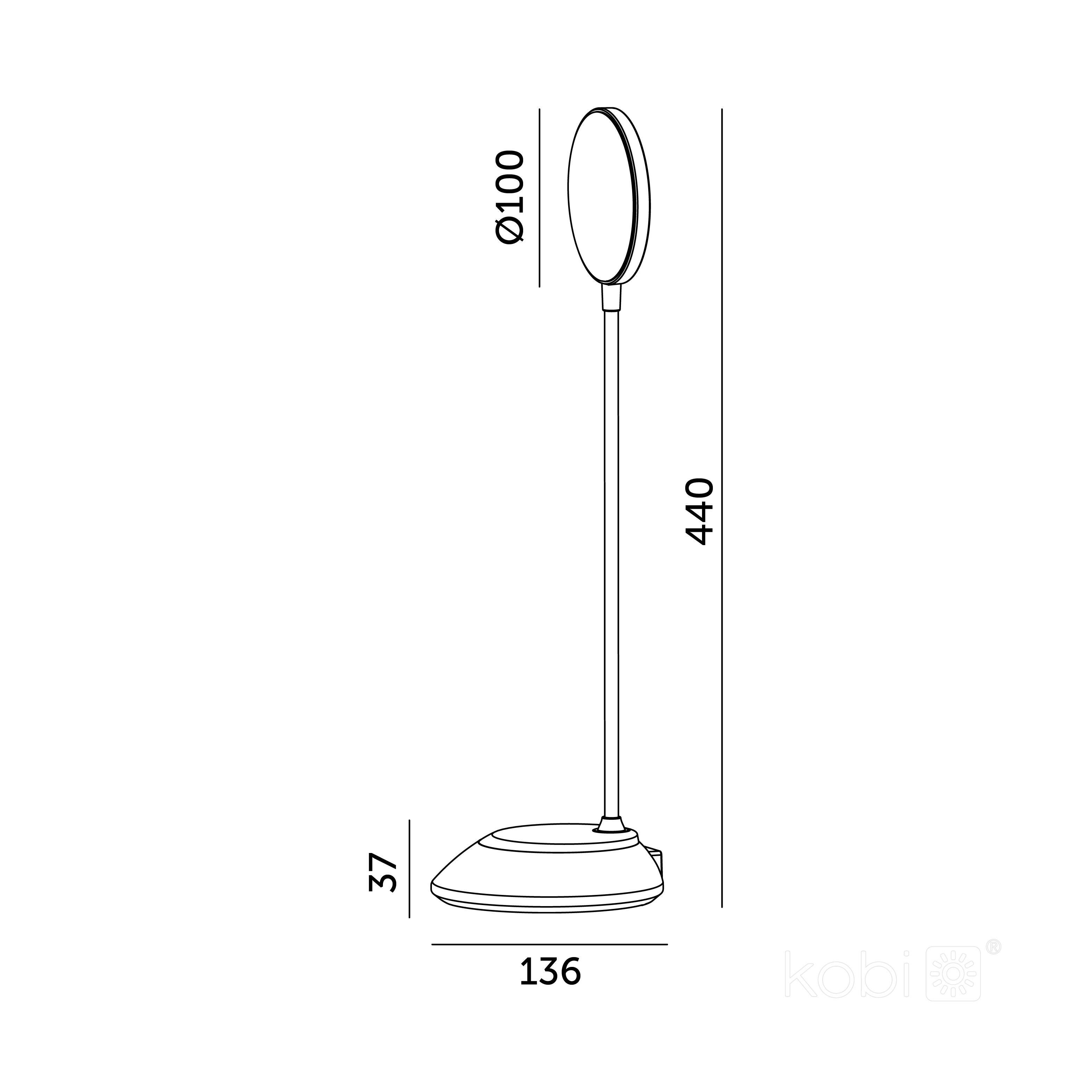 Lampka biurkowa Led Visua Desk 5W 200lm USB-A ściemnialna biała - 5