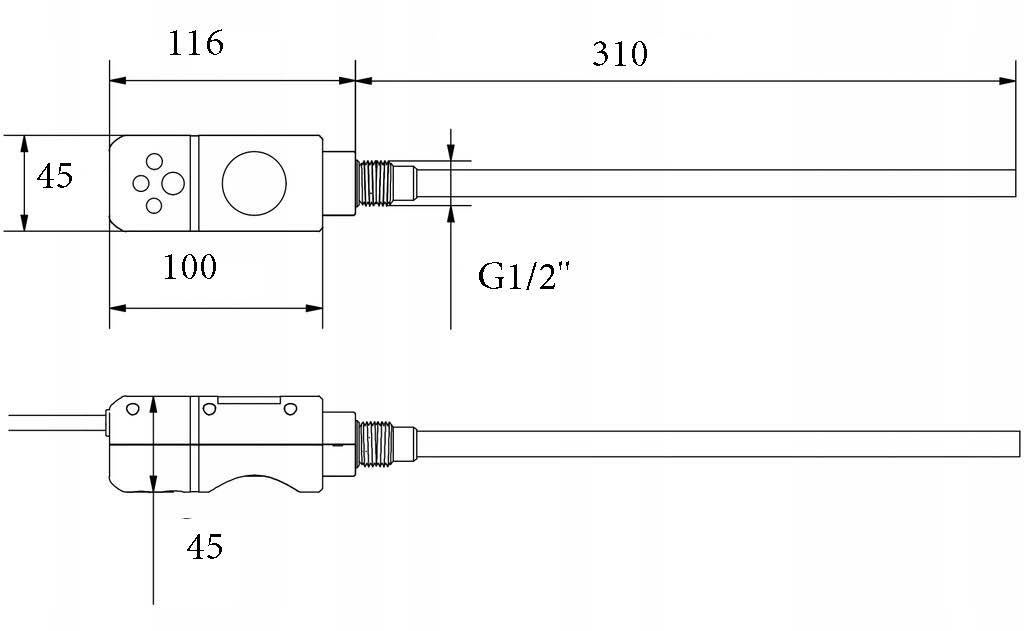 Grzałka czarna GRZ 300W - 4
