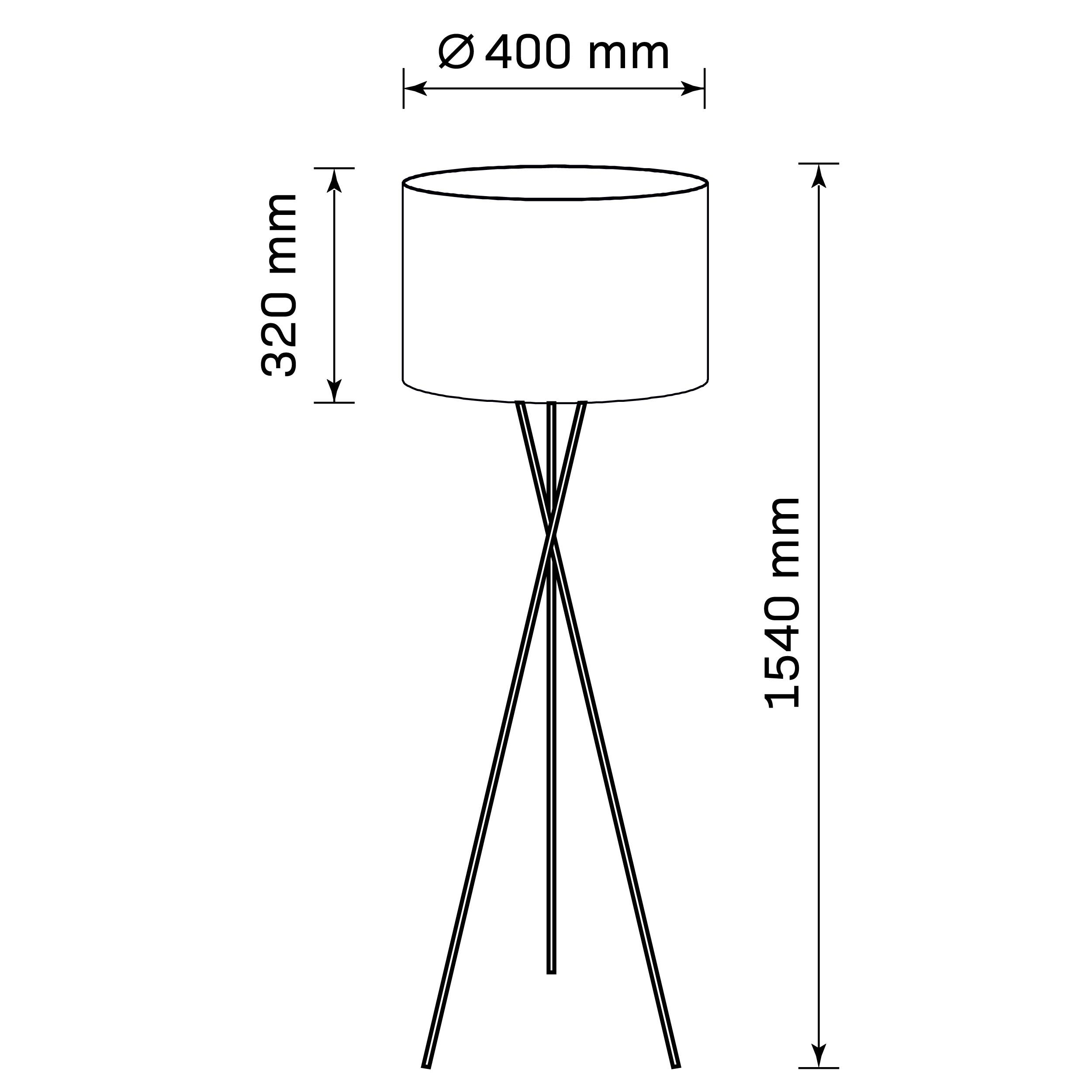 Lampa podłogowa Tekla, czarna - 4