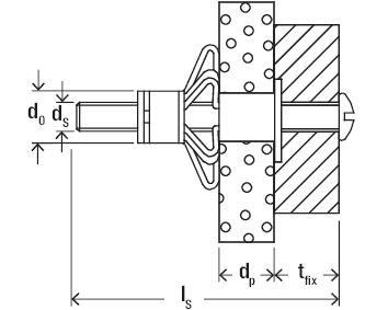 Kołek typu Molly HM 5.0x37 mm (10 szt.) - 3
