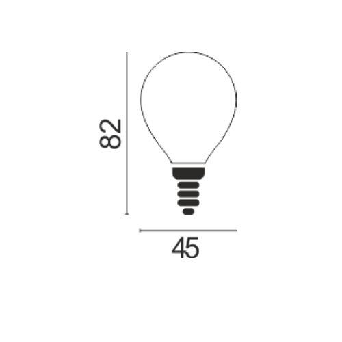 Żarówka LED E14 kulka 2,5W 330lm 3000K - 3