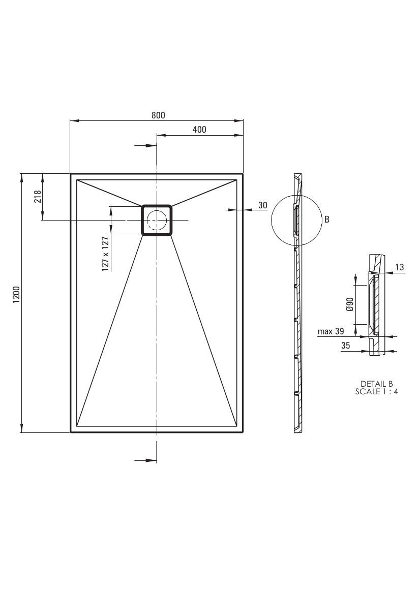 Brodzik granitowy Deante Correo KQR_S44B - 3