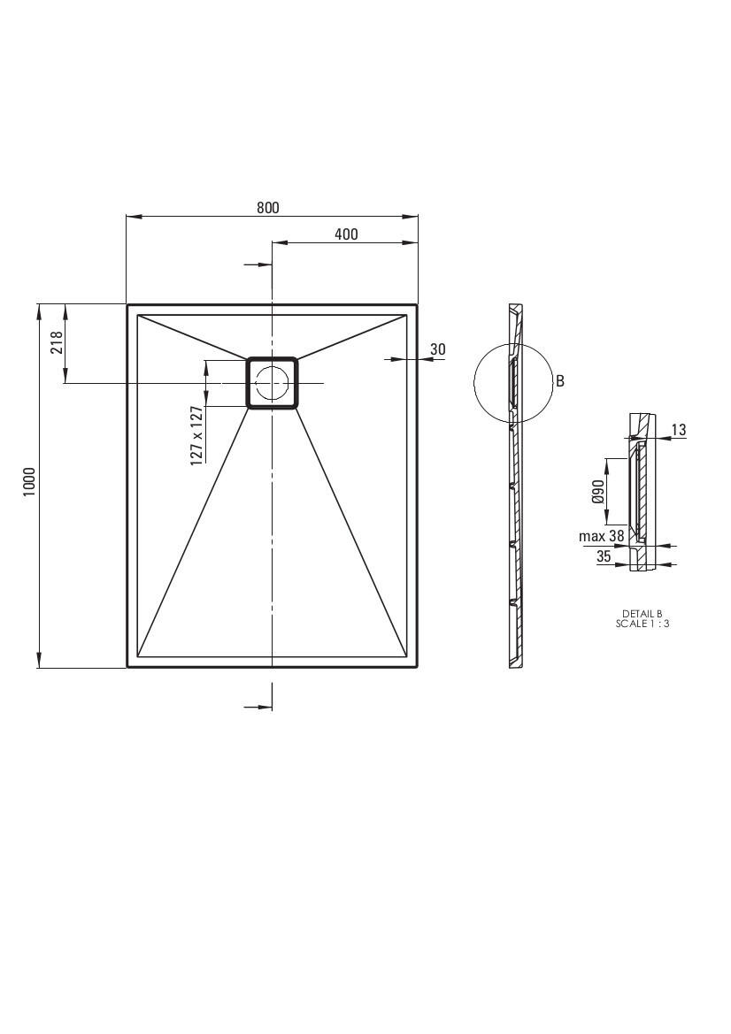 Brodzik granitowy Deante Correo KQR_N46B - 3