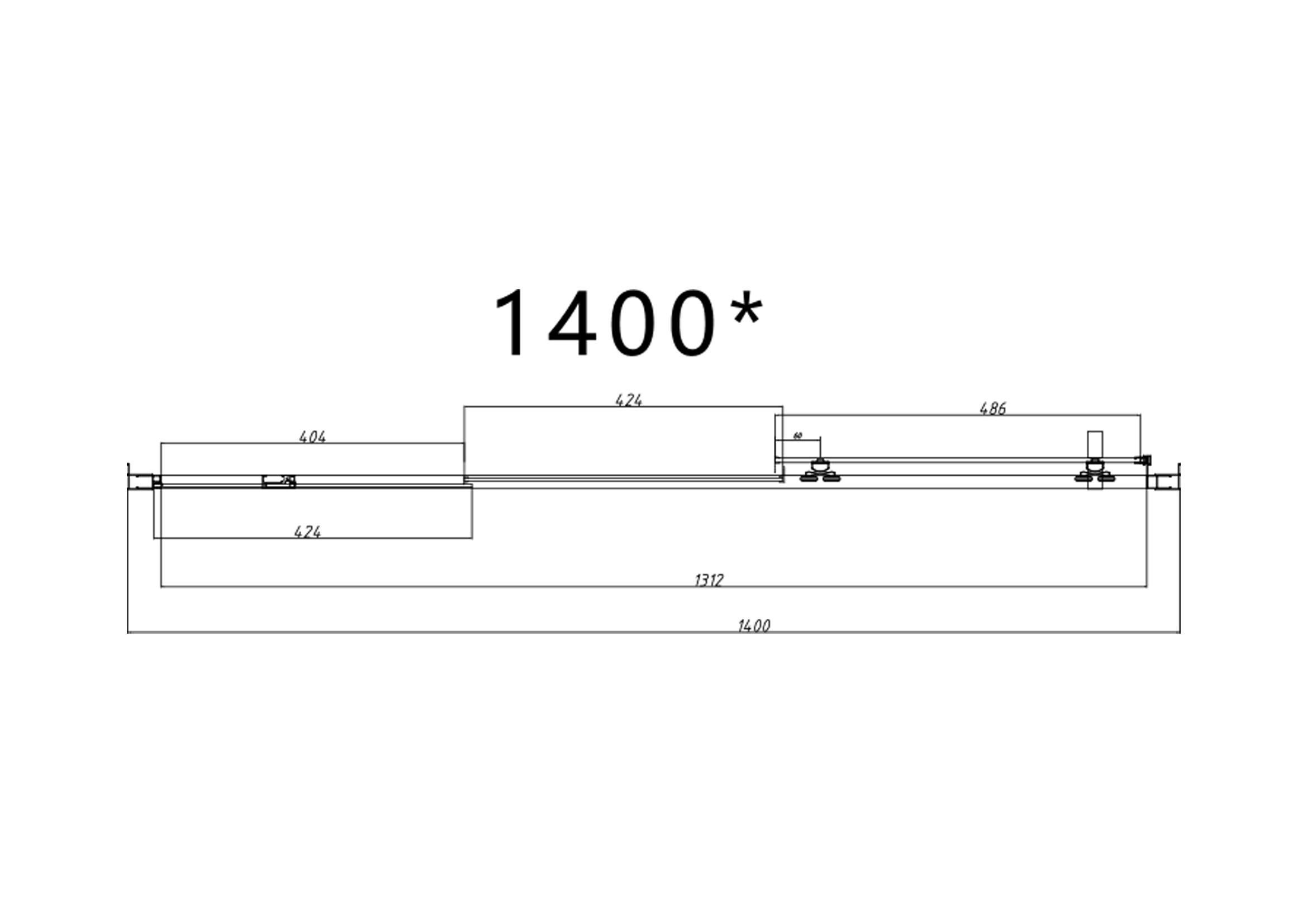 Drzwi prysznicowe Durasan Flexi zakres regulacji 105-140cm - 3