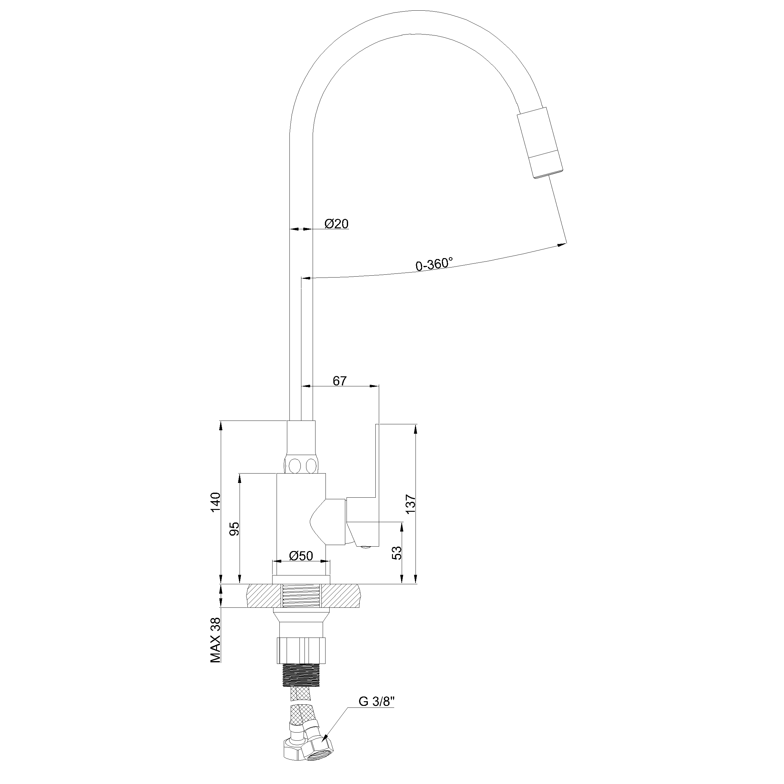 Bateria kuchenna Invena Ksanti Inox czarna/chrom - 2