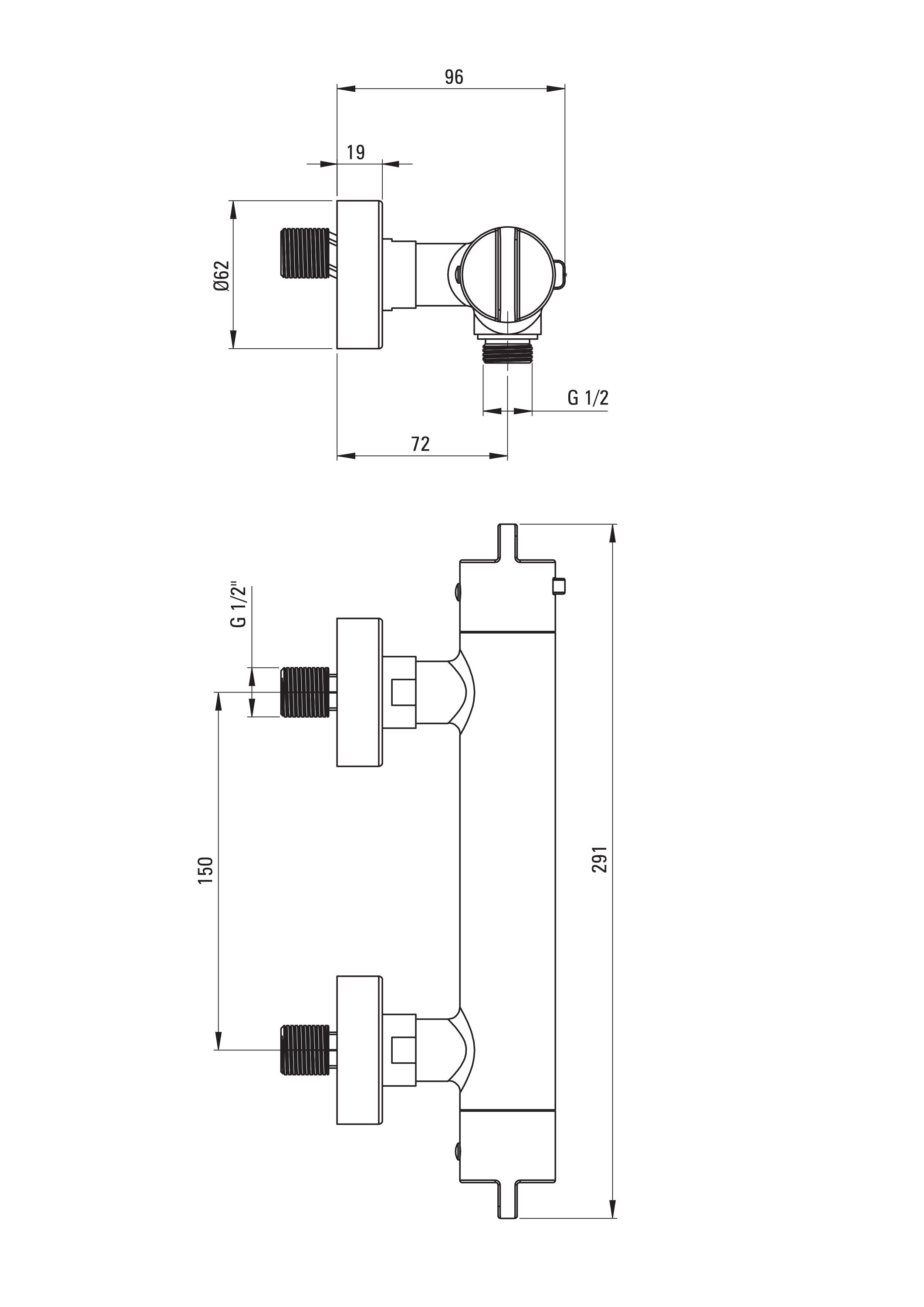 Bateria prysznicowa termostatyczna Deante Cejlo czarna - 2