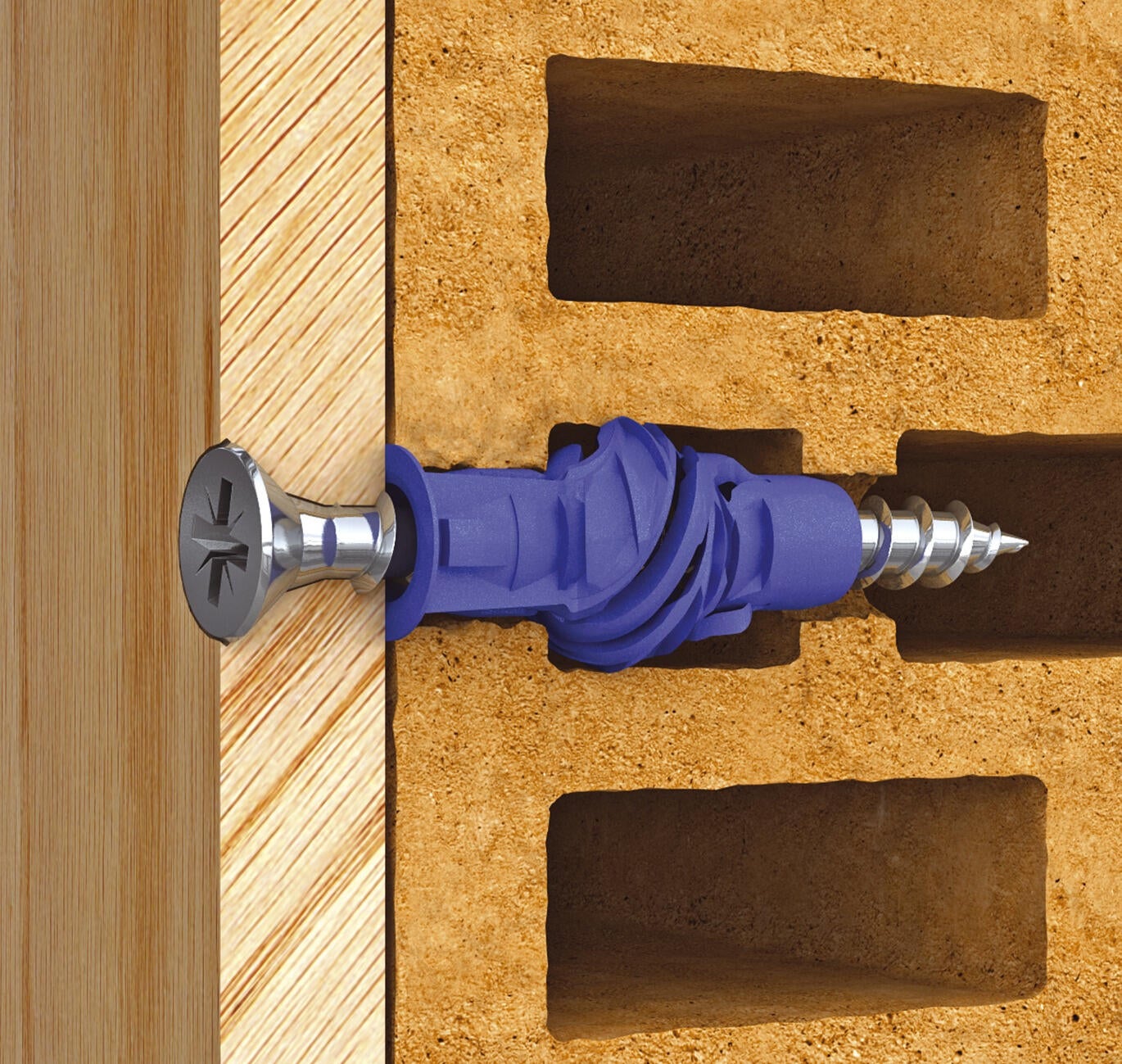 Kołek uniwersalny 4ALL 10x50 mm z wkretem (10 szt.) - 3