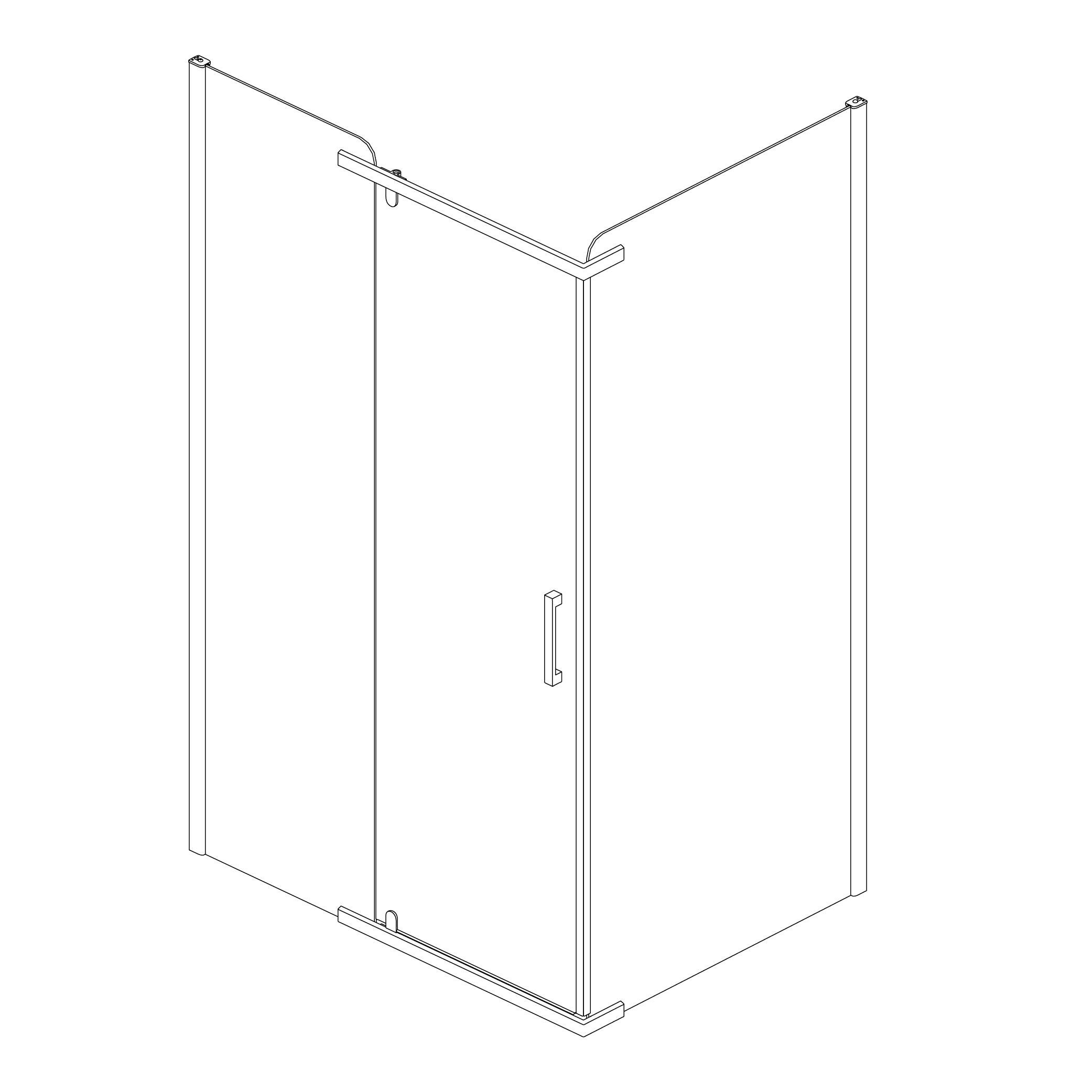 Kabina prysznicowa Kabri Conte 120x90 cm - 2