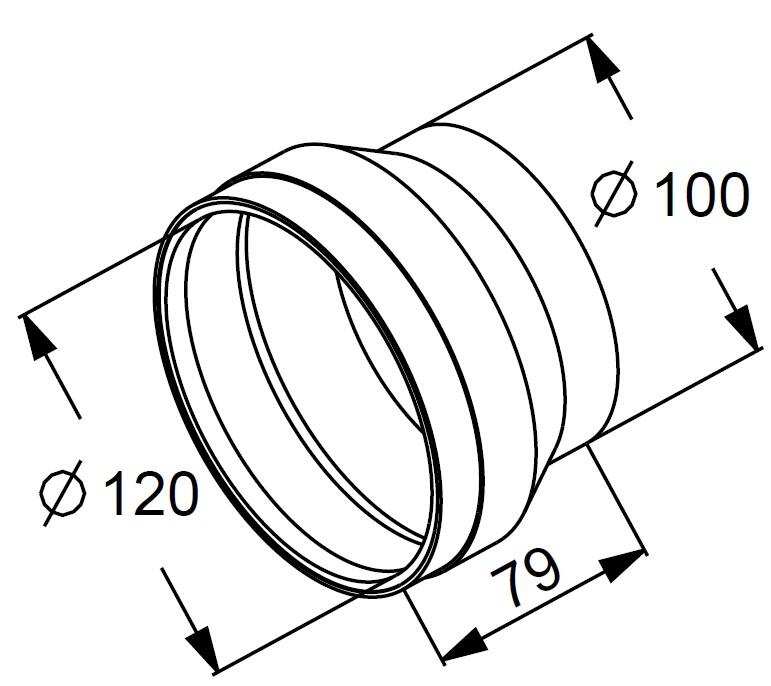 Redukcja do okapu fi 120/100 ROK - 2