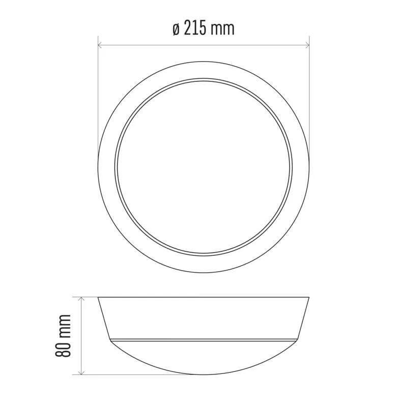 Oprawa sufitowa LED 14W 800lm 4000K IP54 z czujnikiem ruchu PIR - 3