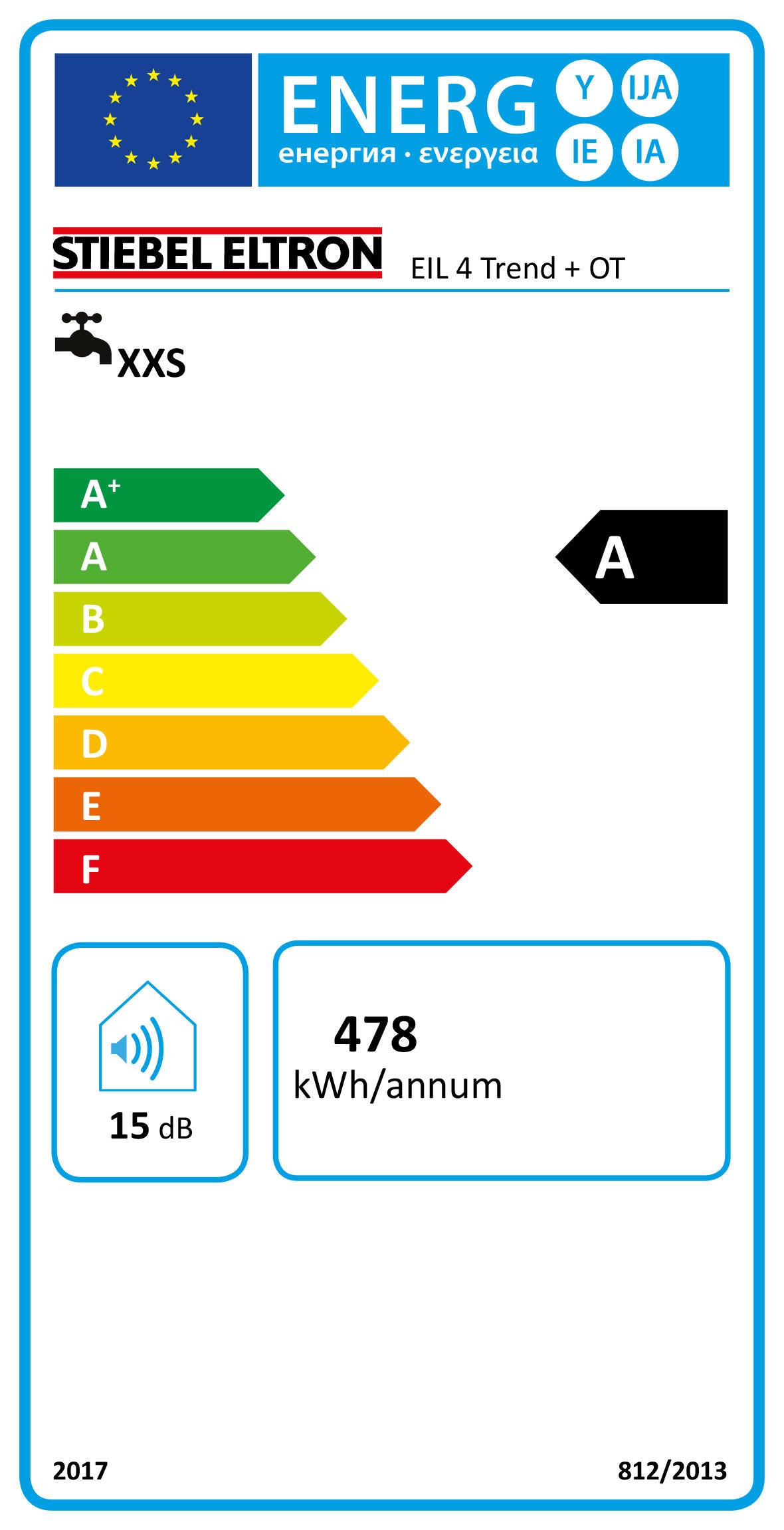 Elektryczny ogrzewacz Eil 4 Trend 4,4 kW nadumywalkowy - 2