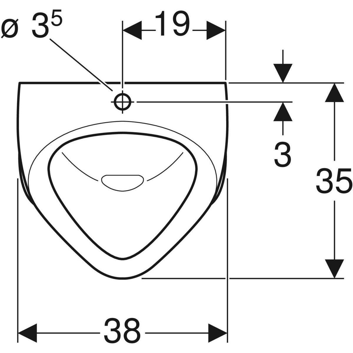 Pisuar Geberit Alex - 2