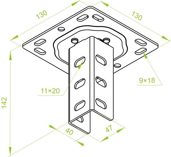 Podstawa sufitowa PSN - 2