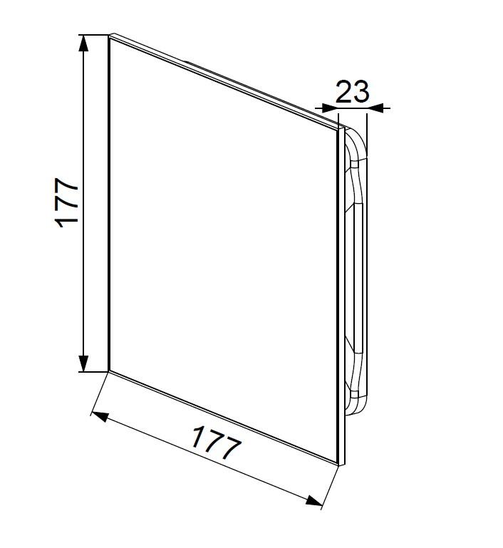 Front do korpusu i ramki Trax PTI100 Inox - 2