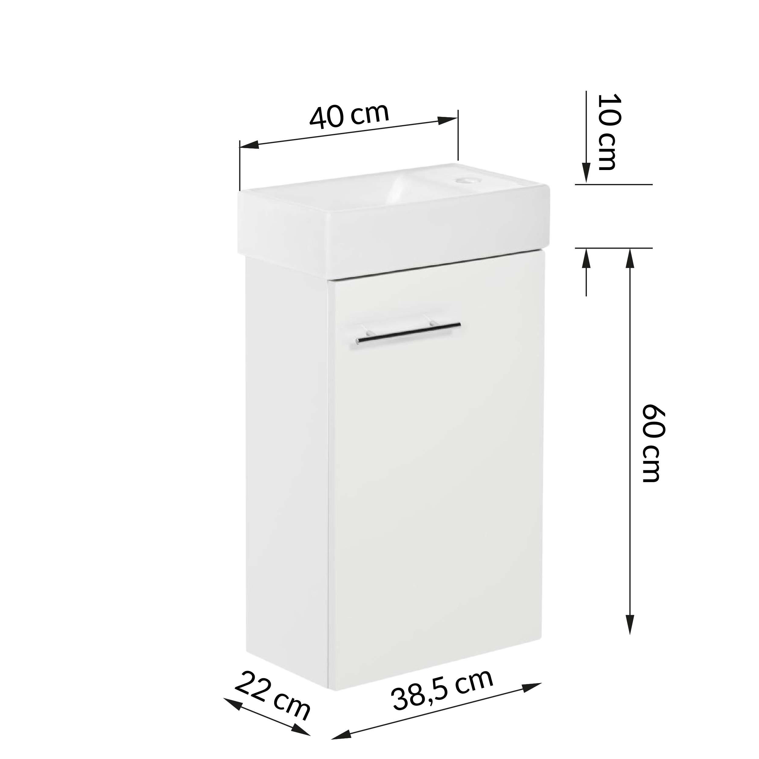 Szafka z umywalką Kim 40 cm - 3