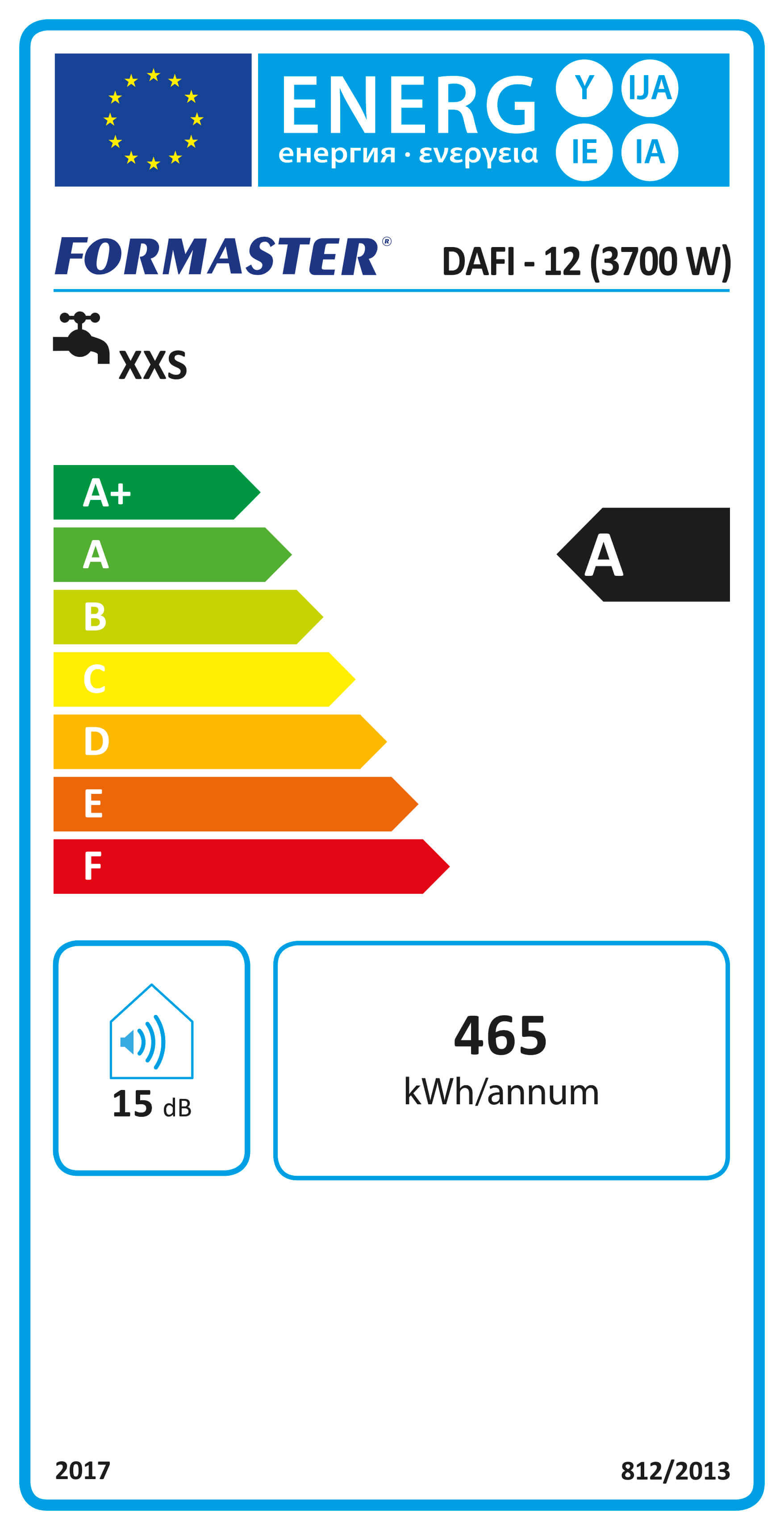 Elektryczny ogrzewacz wody Dafi 3,7 kW z baterią - 2