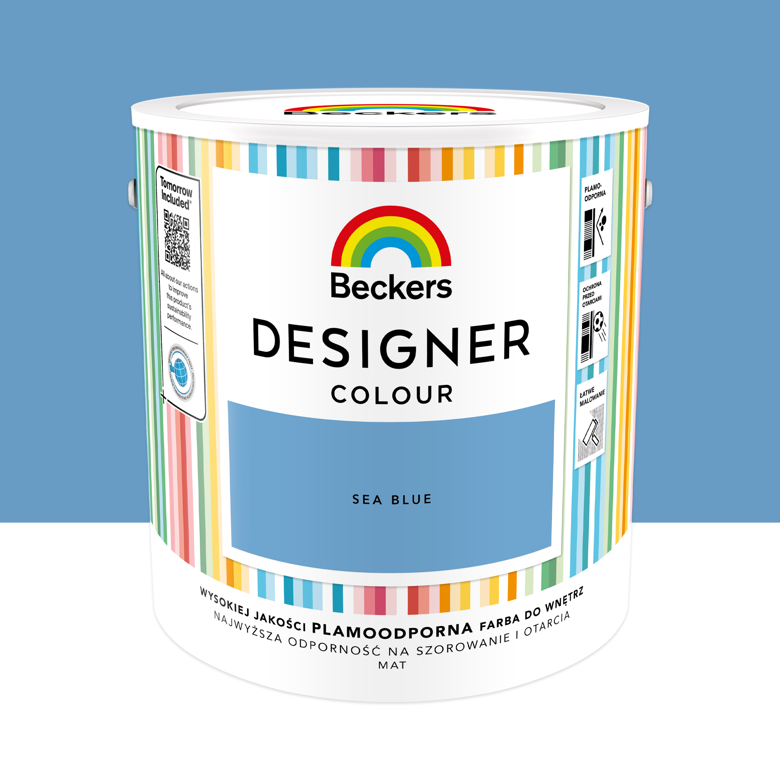 Farba wewnętrzna Beckers Designer Colour Sea Blue 2.5 l