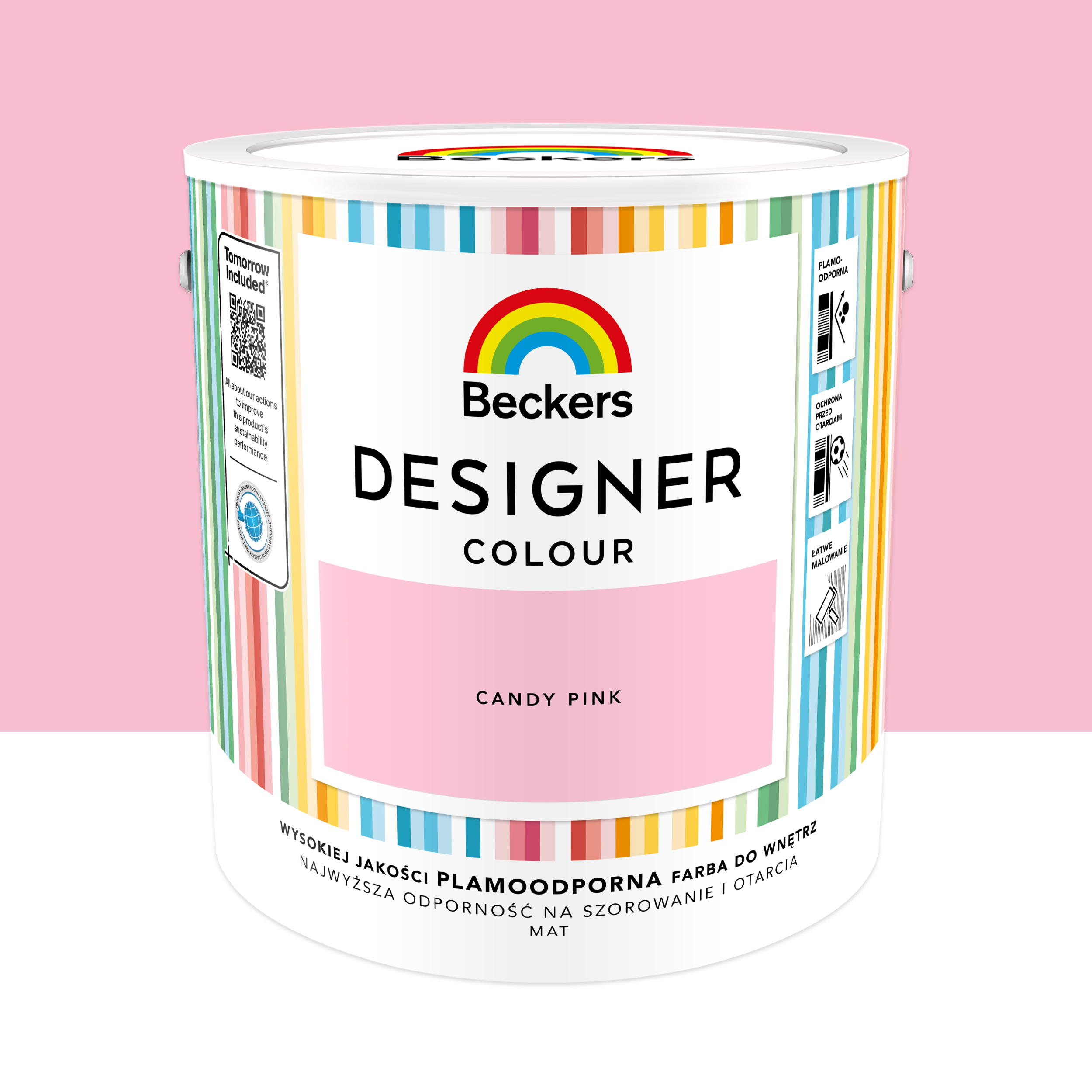 Farba wewnętrzna Beckers Designer Colour Candy Pink 2.5 l
