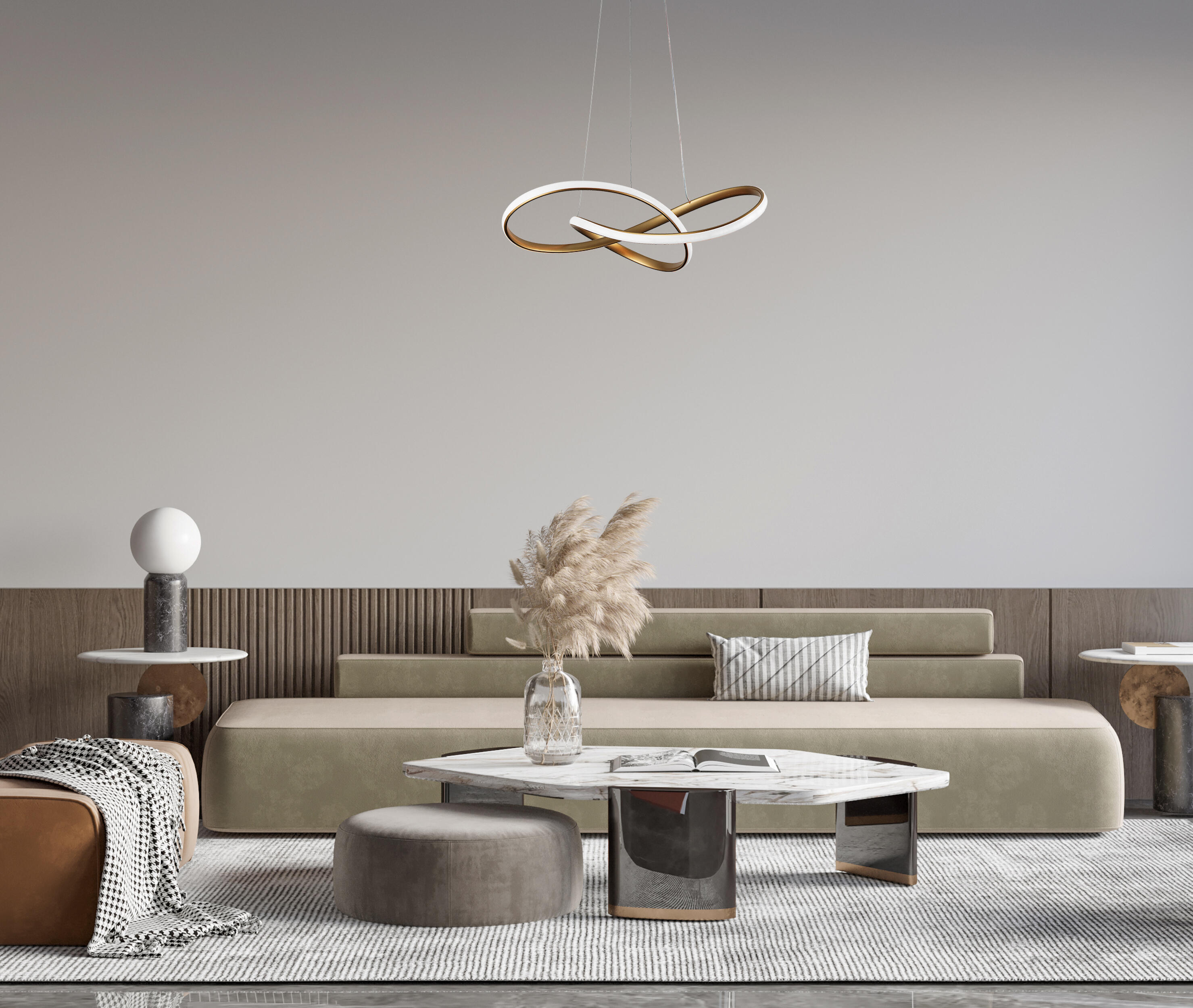 Lampa wisząca Consa złota LED Italux - 2