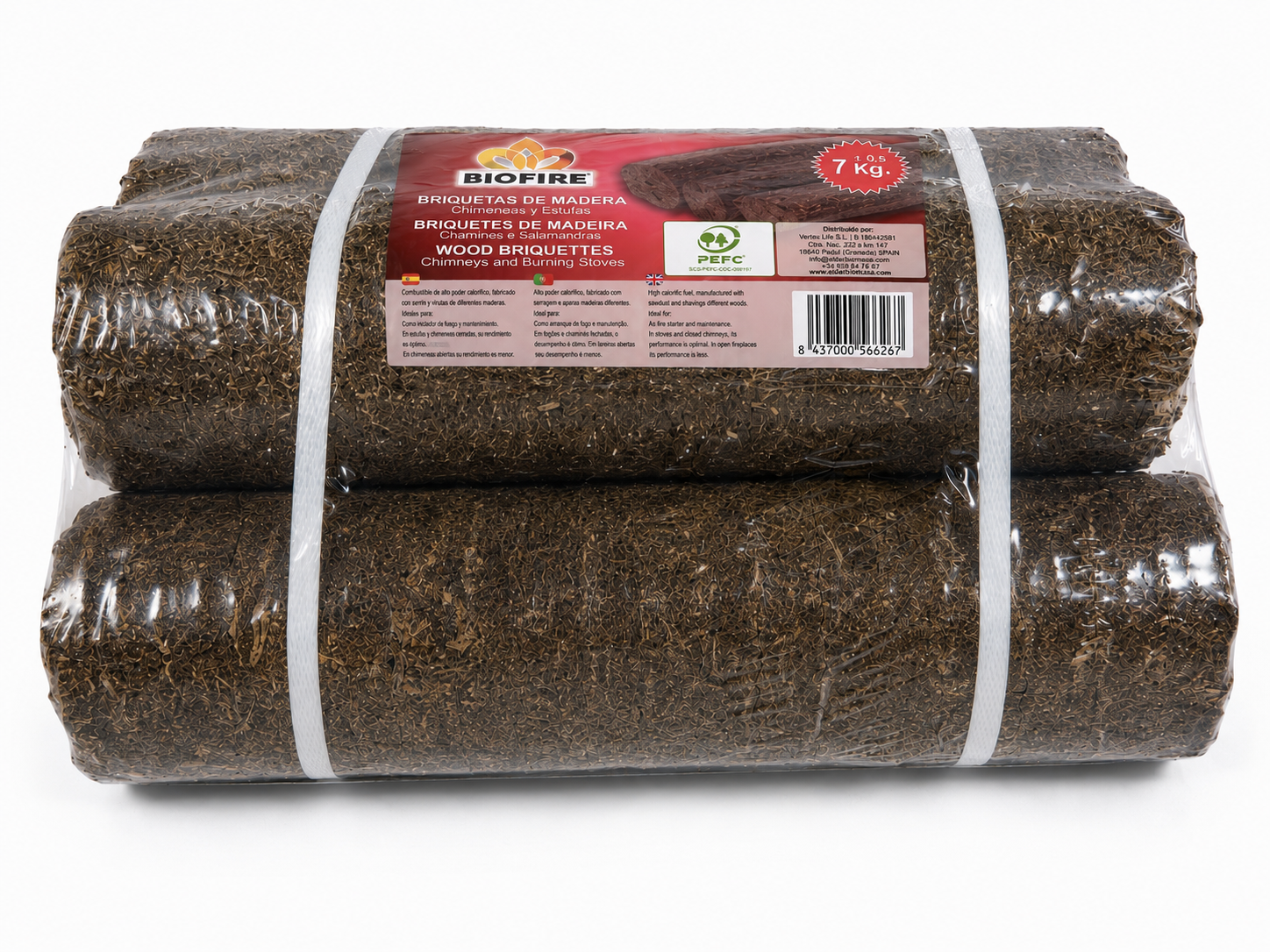 BRIQUETAS MADERA 7KG - 2