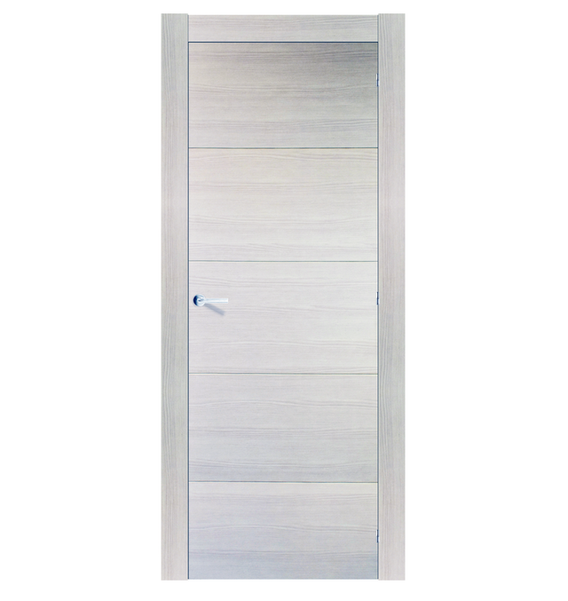 PUERTA INTERIOR EN BLOCK VT5 NORD MELAMINA ROBLE CIEGA 62.5CM IZQUIERDA