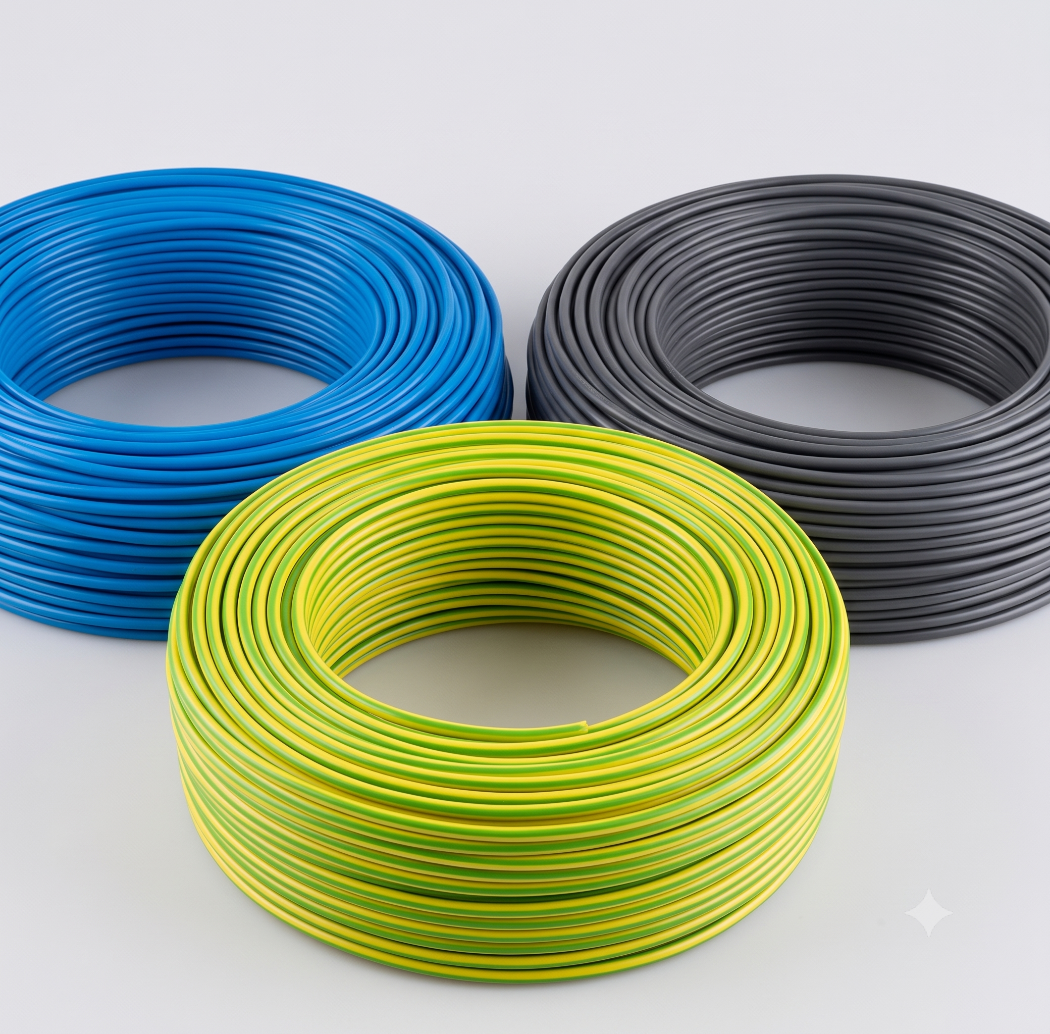 HILO PVC H07V-K 1.5MM2 NEGRO-AZUL-VERDE/AMARILLO PACK 3 ROLLOS DE 100M - 2